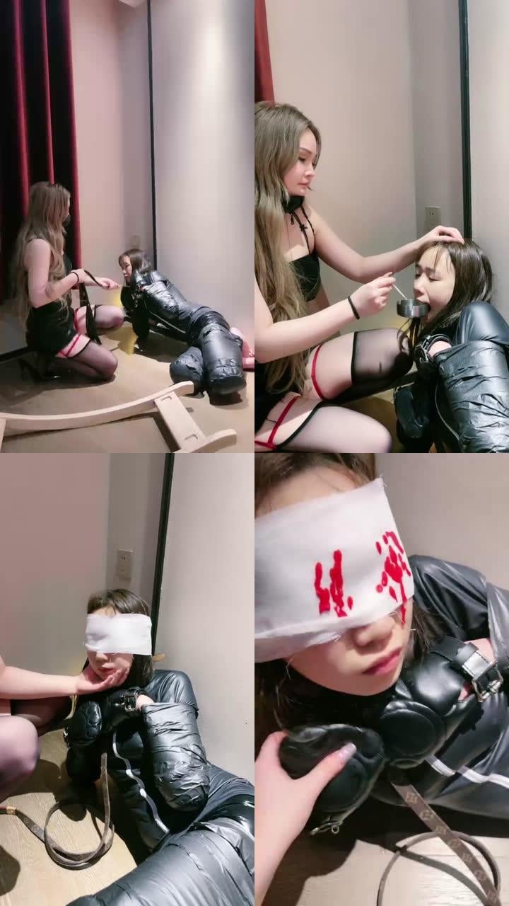 【双子姬】虐待人形犬女奴