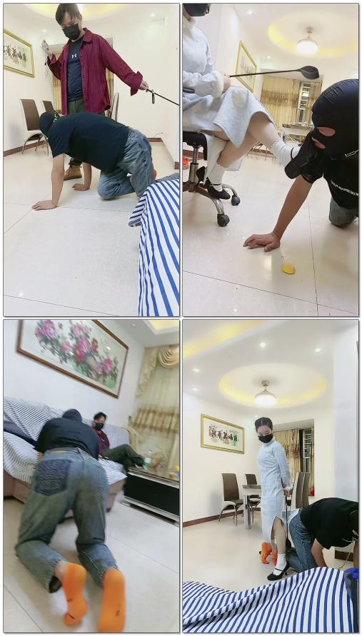 【薇薇情侣主】情侣调狗专场开发痰盂跪舔口水狗腿脱皮