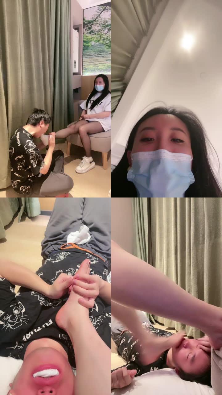 【音洛】狂舔黑丝白袜裸足/踩踏
