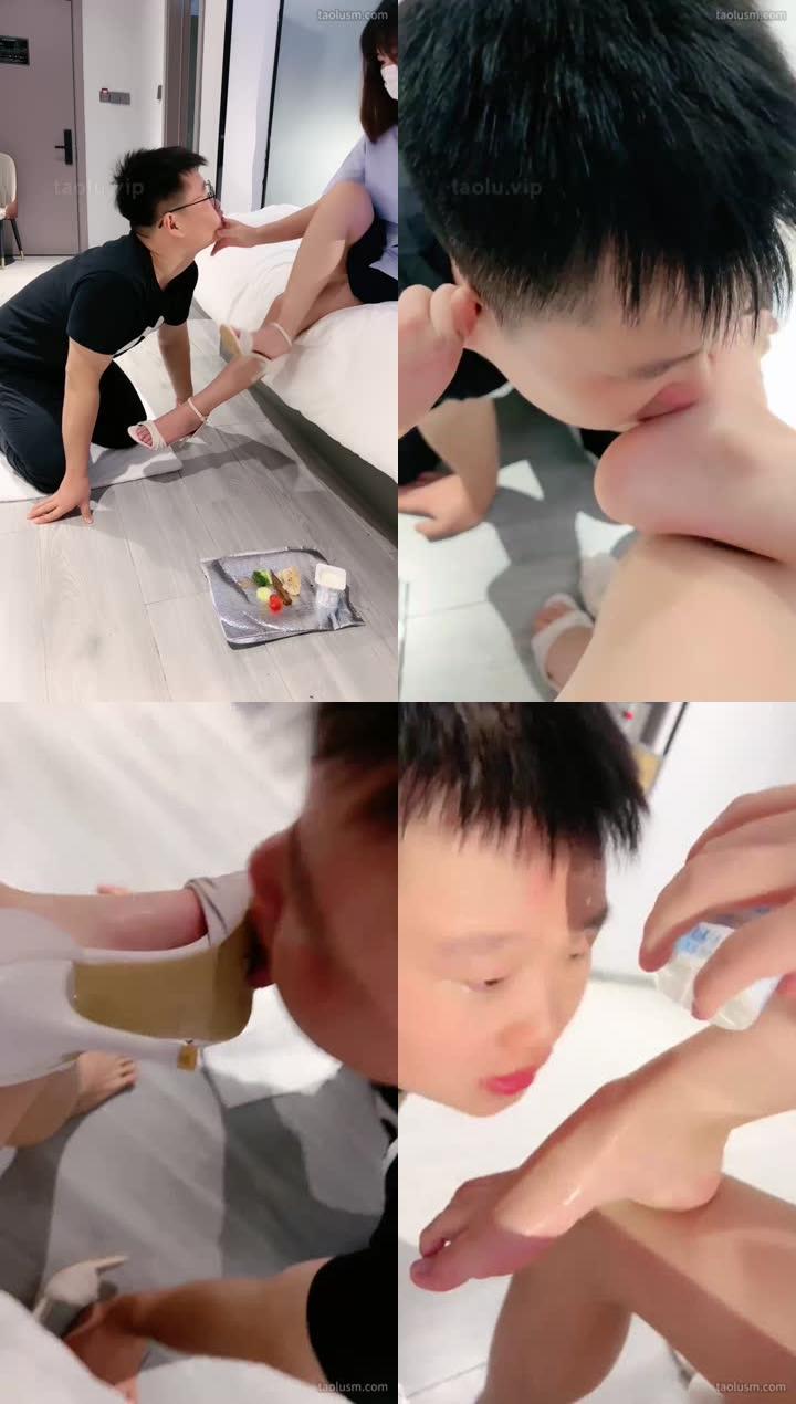 【娇娇】裸足高跟插嘴/脚喂水果酸奶