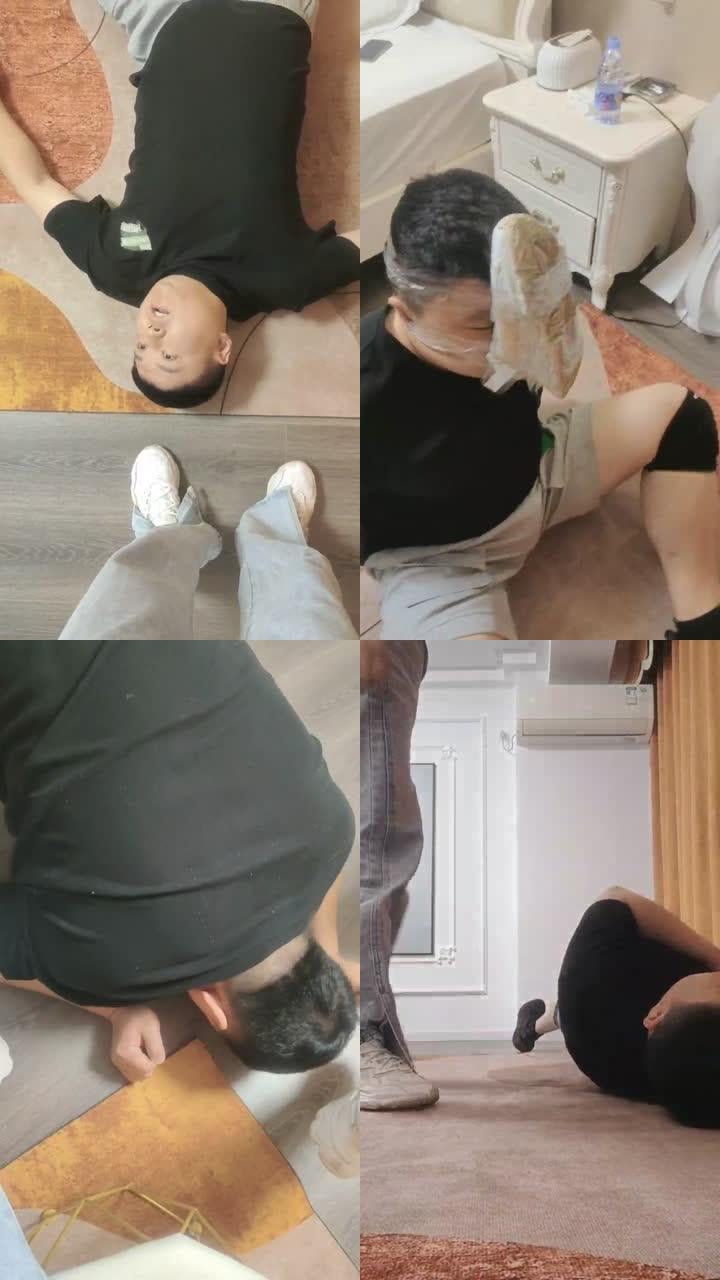 【柠檬小主】运动鞋蹂躏踩/反绑/强制闻鞋/袜子塞嘴/垃圾桶套头
