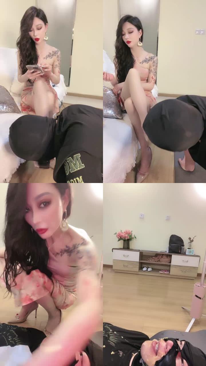 【爱神S】超重口-呕吐物+拉丝口水浓痰强制喂狗