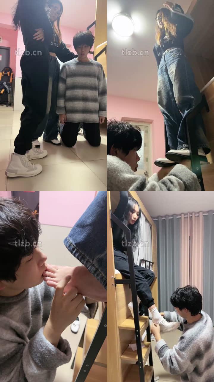 【尤物大大】女生宿舍偷原味被逮住