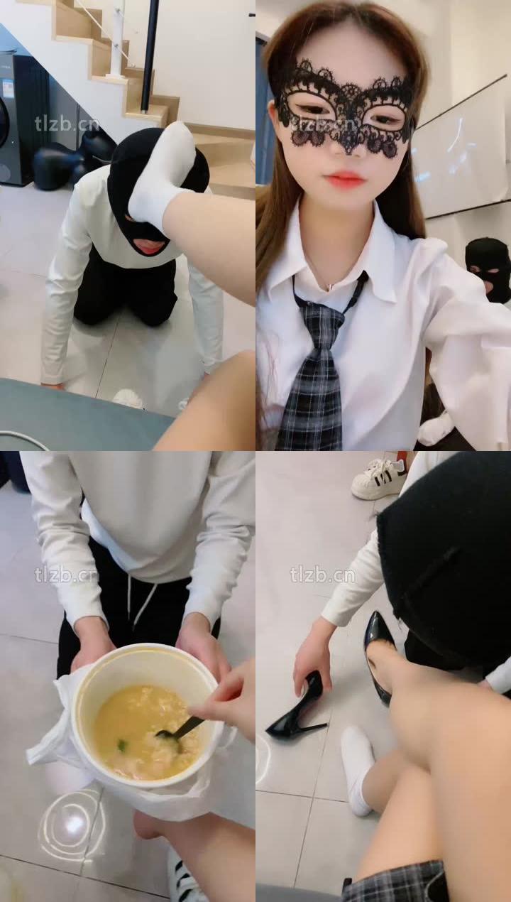 【可儿女王】白袜塞嘴重度虐打/骑脖/喂口水