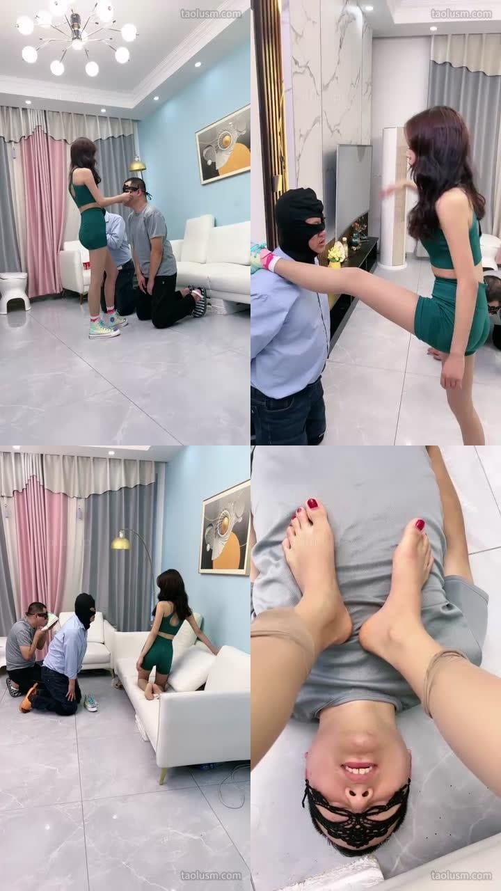 【双胞胎萌萌】瑜伽姐妹花VS双M-跳踩/骑脖腿绞/升水泡面
