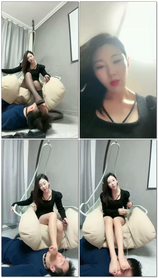 【S乔妹儿】调贱狗皮靴除臭奴