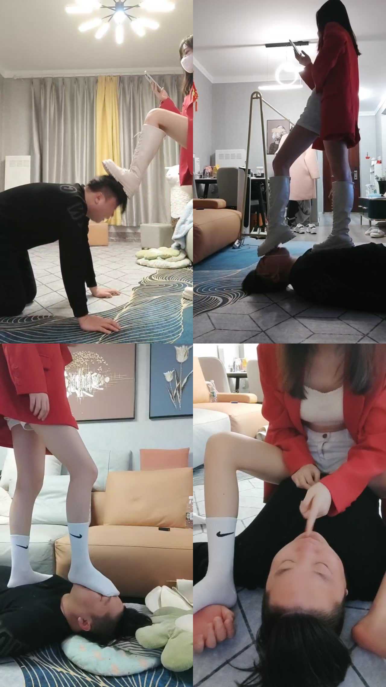 【丫丫啊】长靴御姐欺负小奶狗