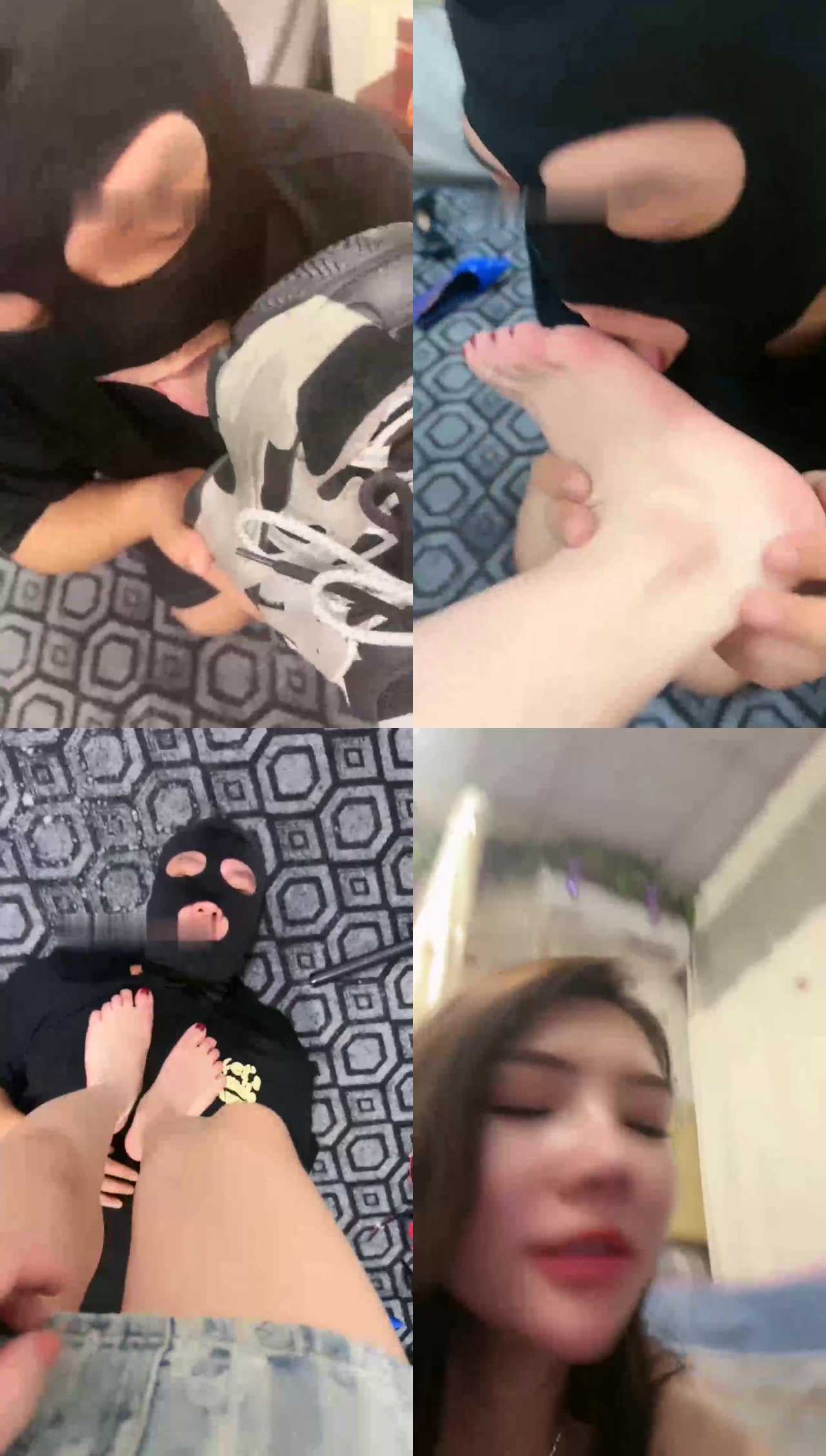 【木子大大】藤条抽/舔运动鞋白袜/高跟踩狗爪/舔脚底