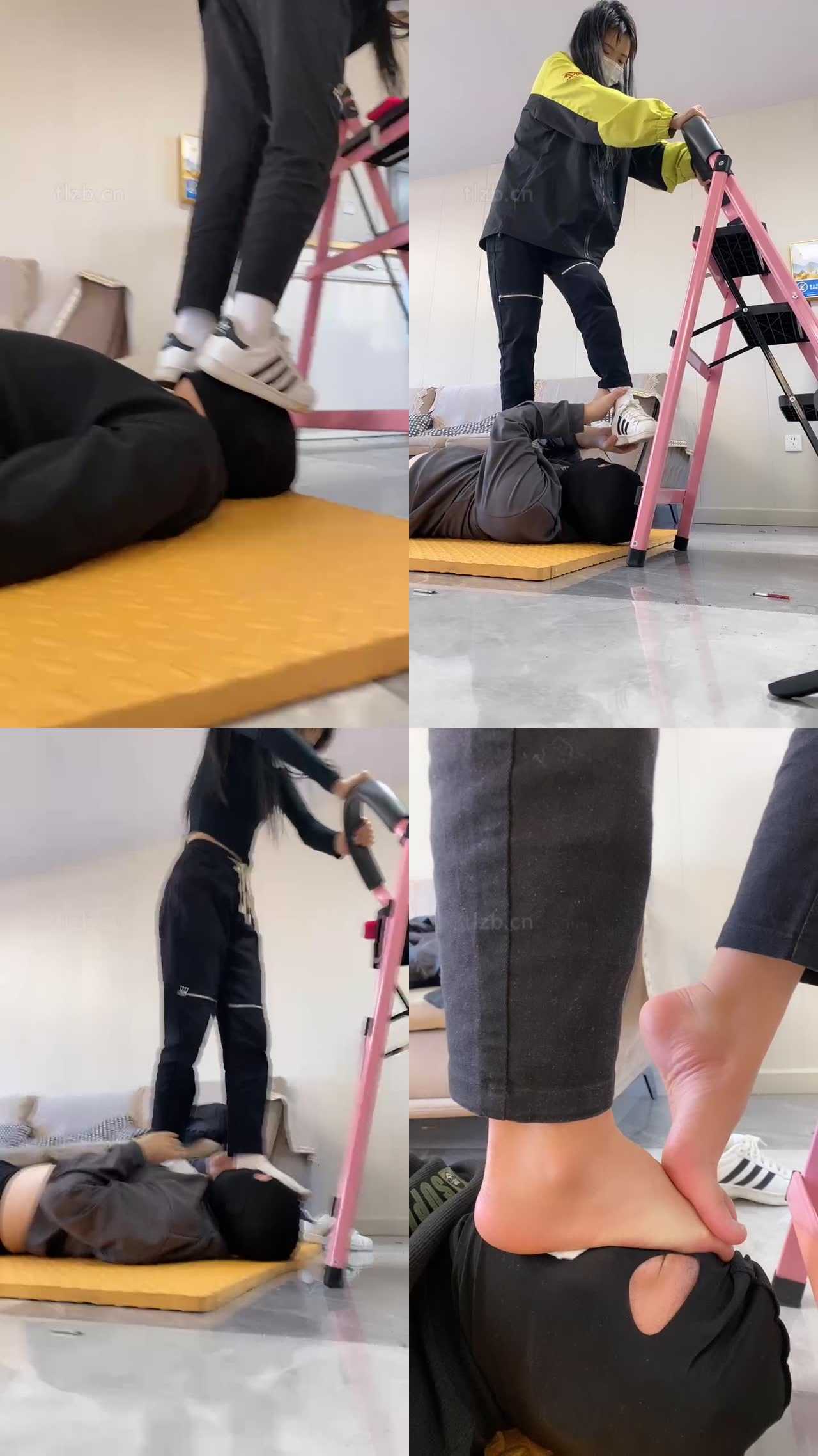 【精神小妹】全体重抗压踩脸专场