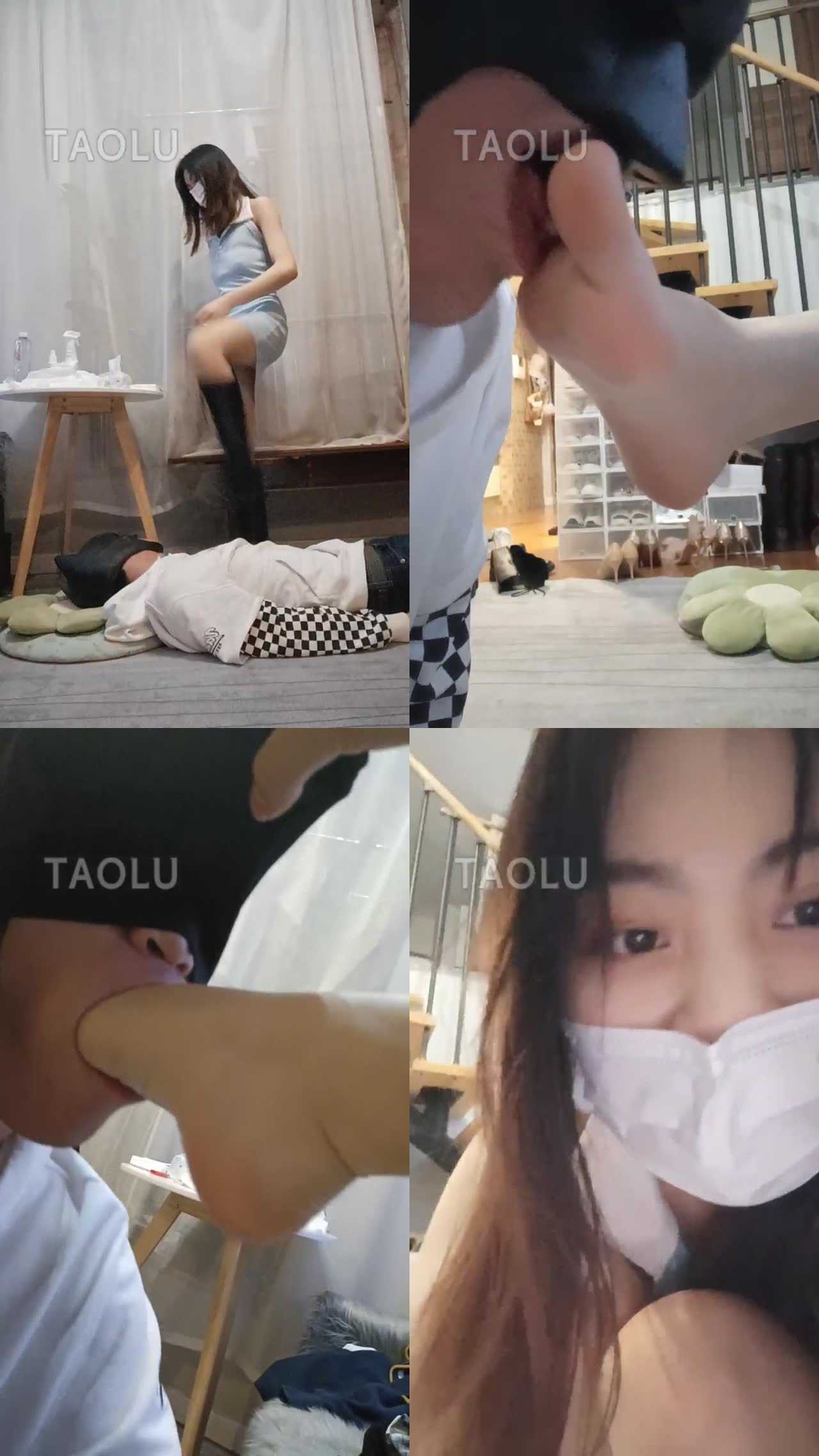 【丫丫】踩踏跺头/舔麻舌头