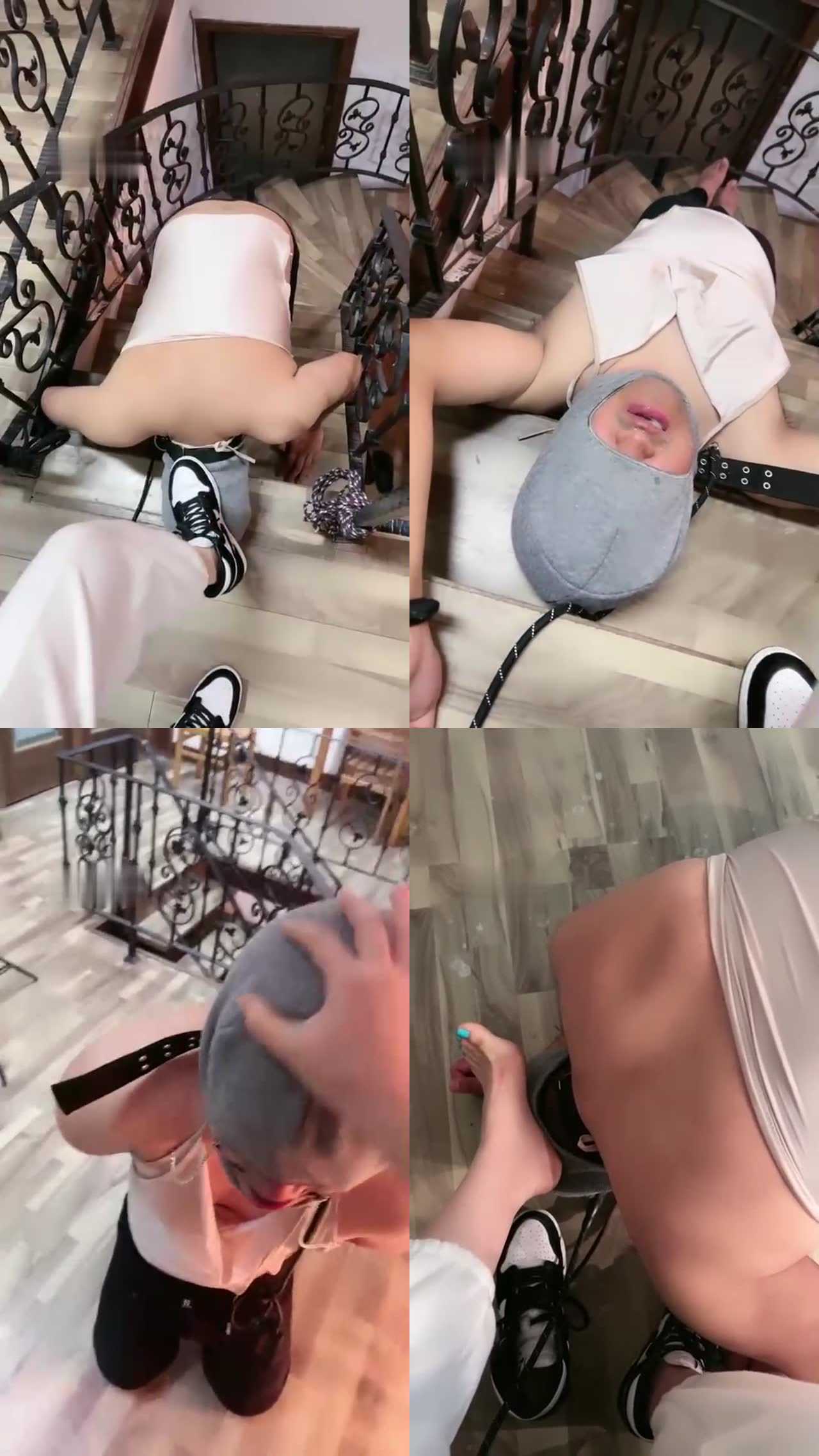 【月影儿】学生主AJ碾压脚下奴