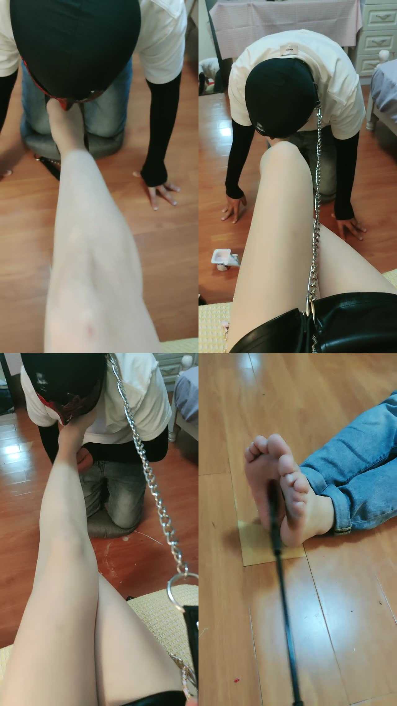 【冰女王艾斯】跪舔高跟肉丝/碾压狗爪/脚喂酸奶/骑马