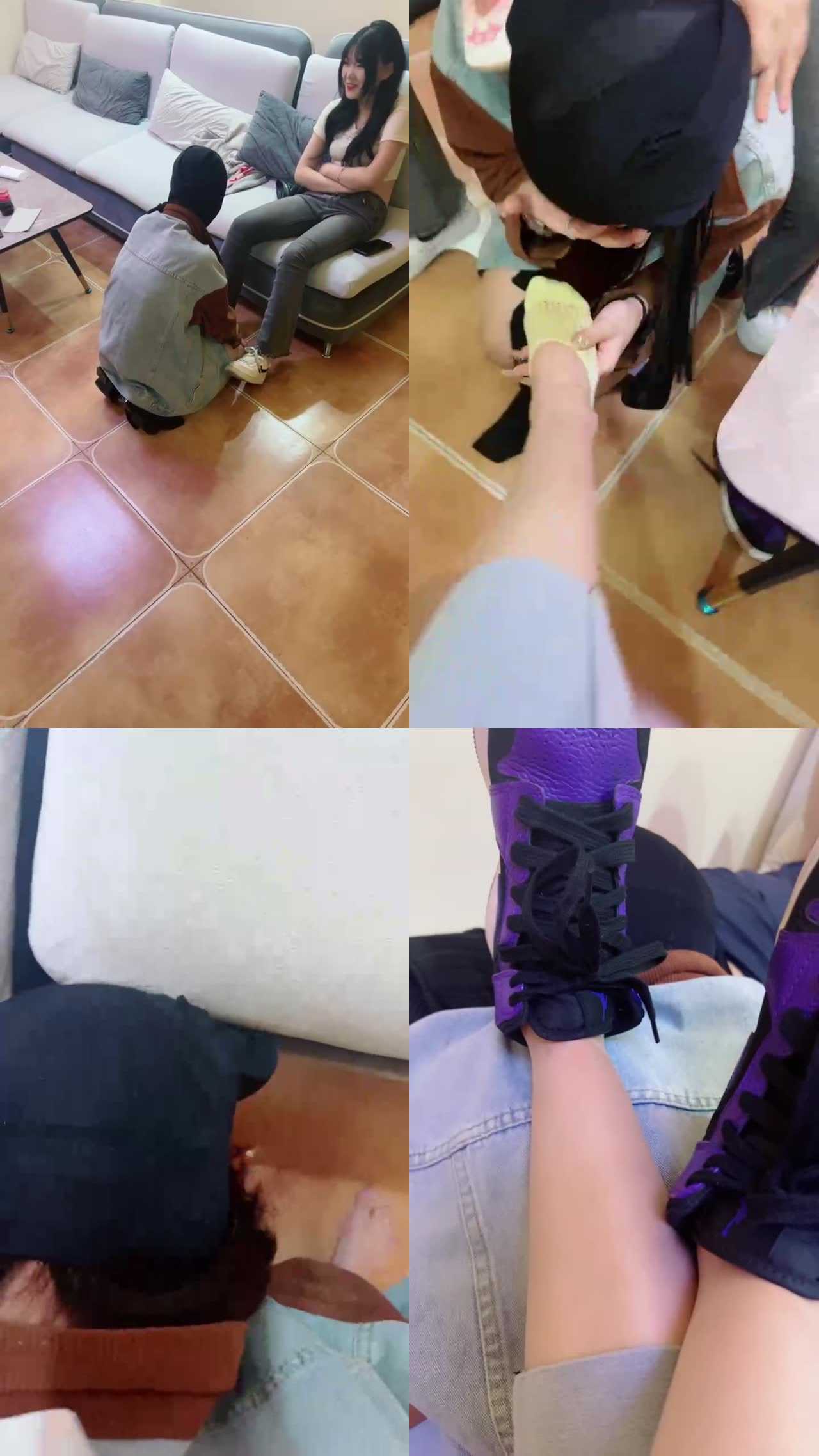【天津女仆店】和店里素人一起玩母畜