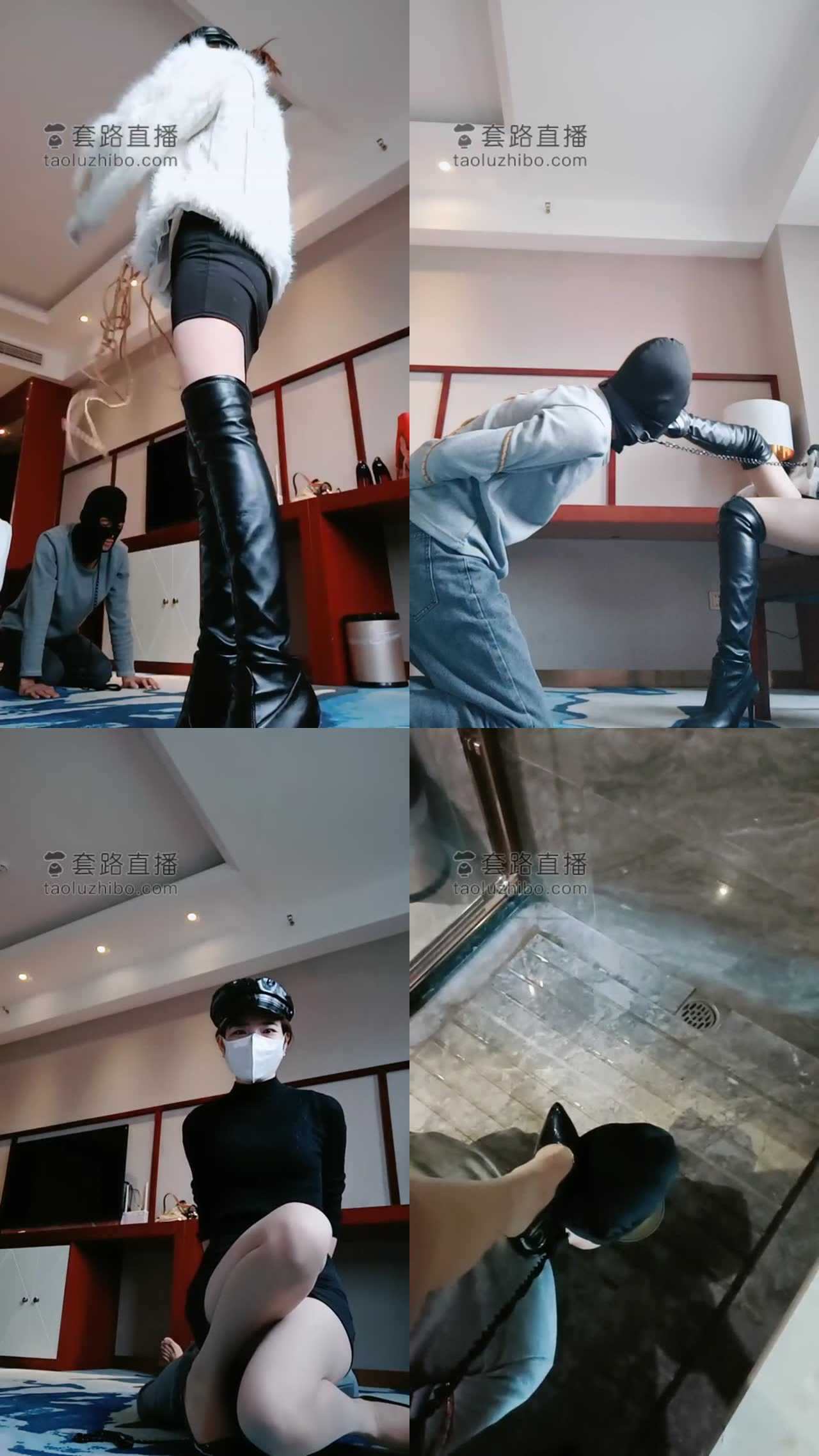 【多多】御姐长靴羞辱狗儿子