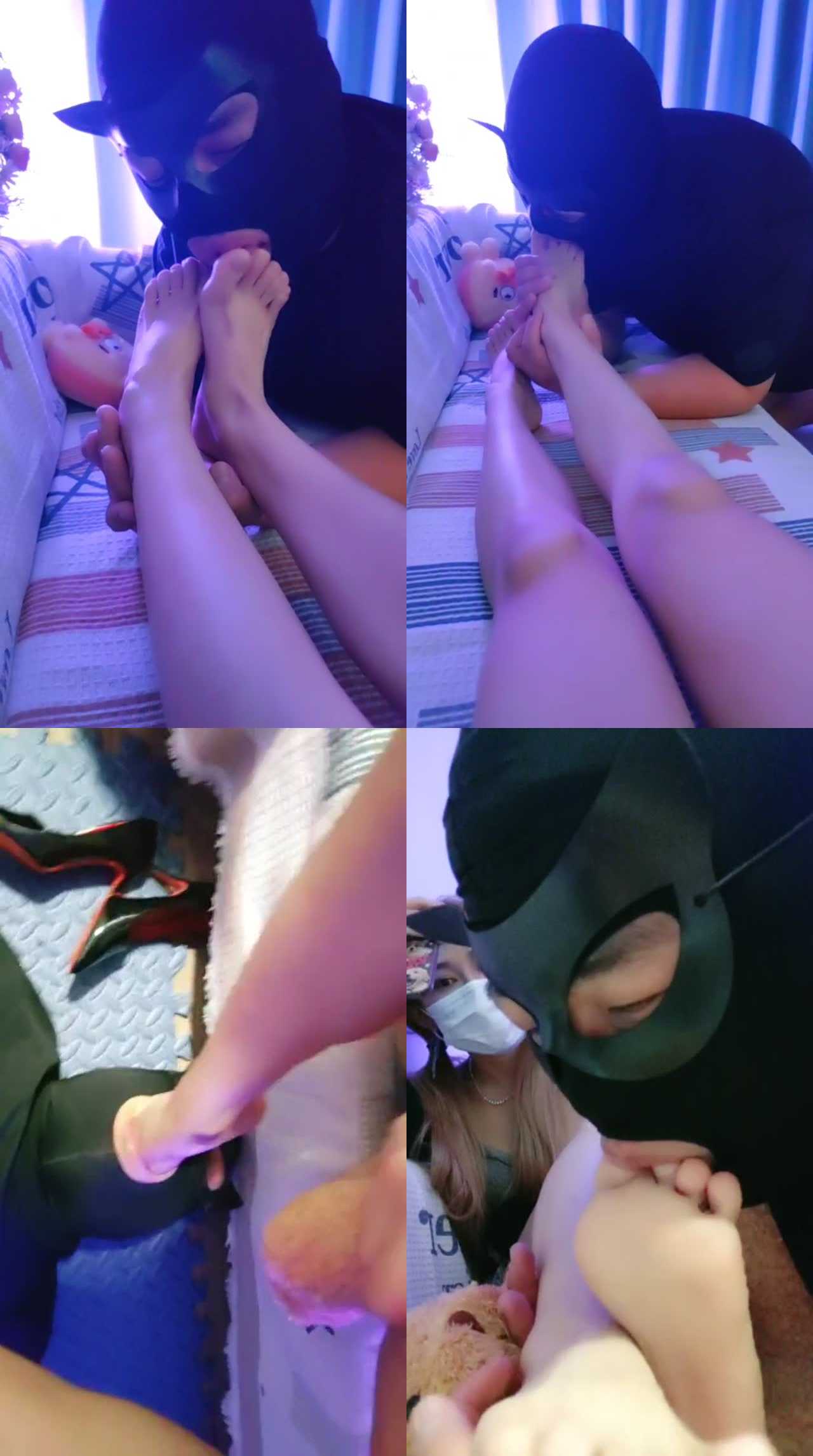 【喵酱紫】沉浸式裸足恋足舔