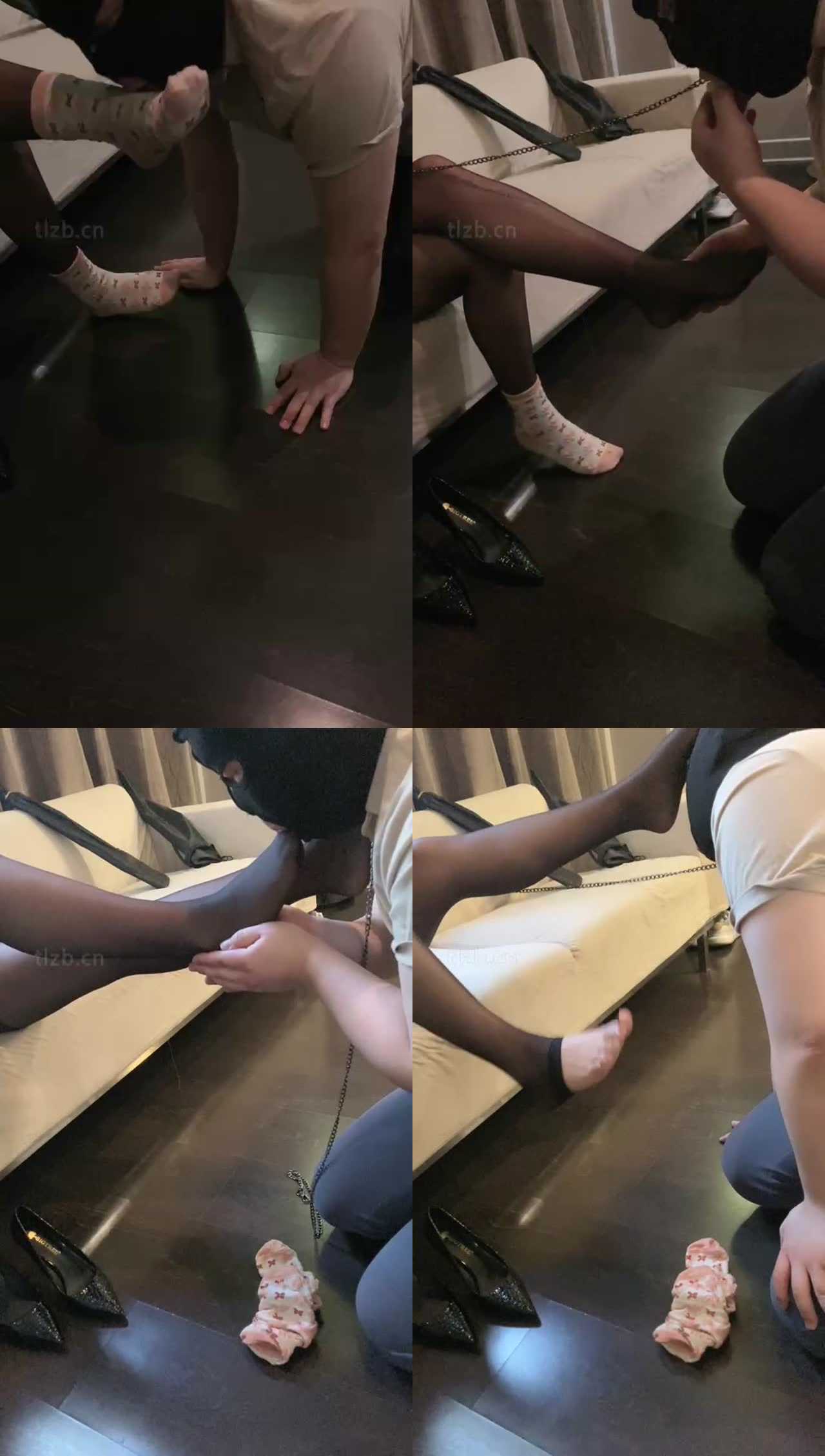 【赵奈奈】强迫跪舔超臭棉袜黑丝jio