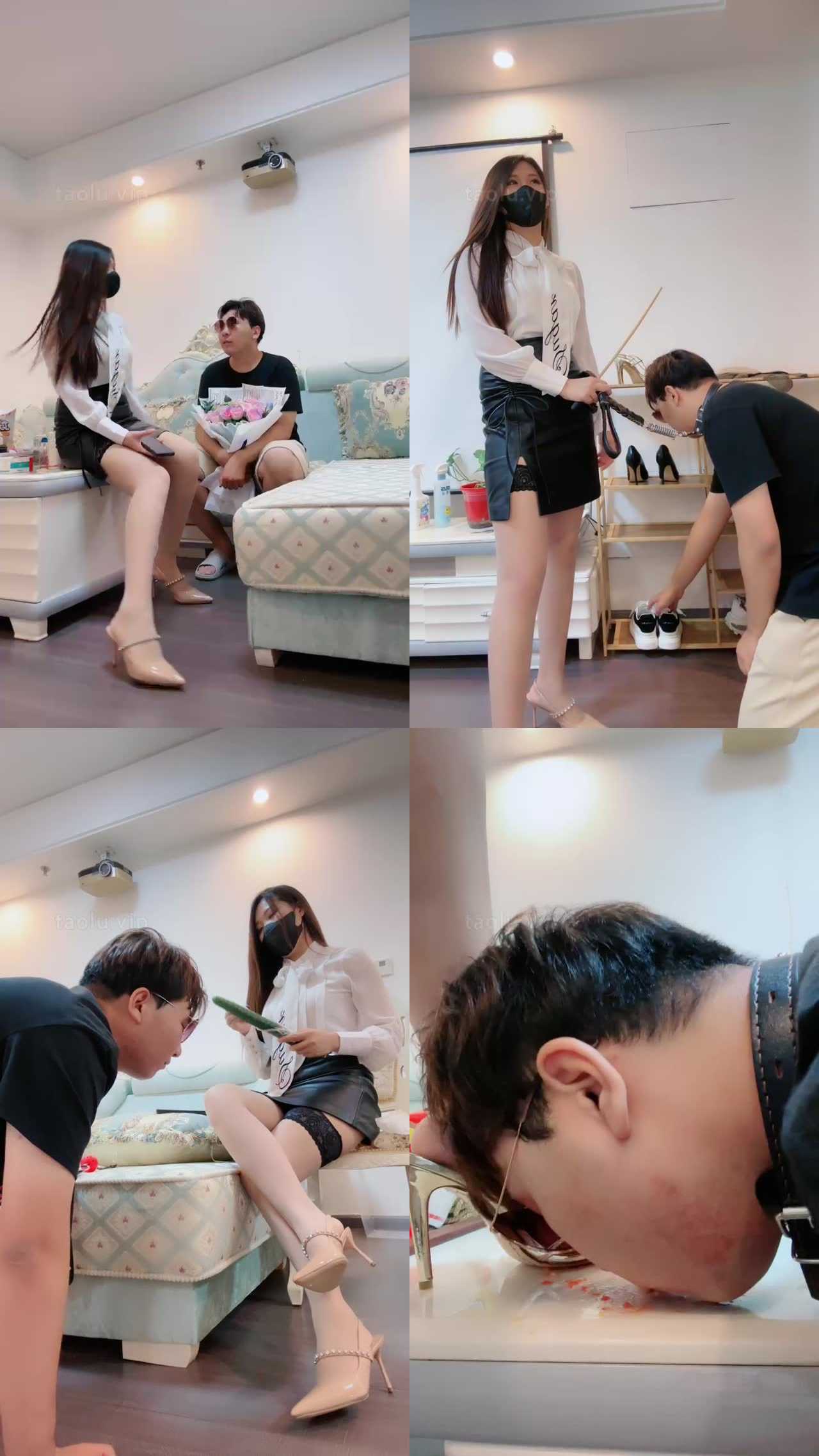 【若依】开发追求者当狗-闻成堆臭袜/碾水果喂食/踩舌深喉