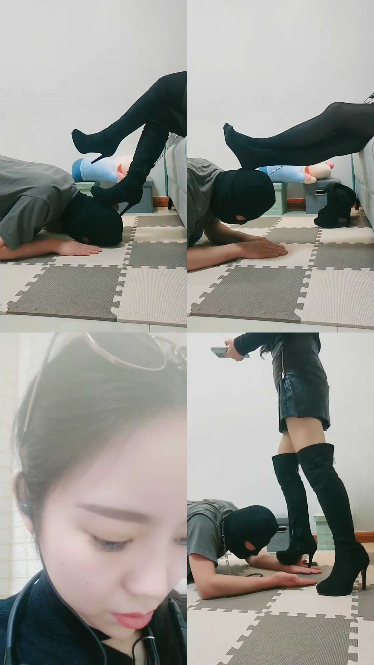 【九歌】长靴肉丝踩虐狗