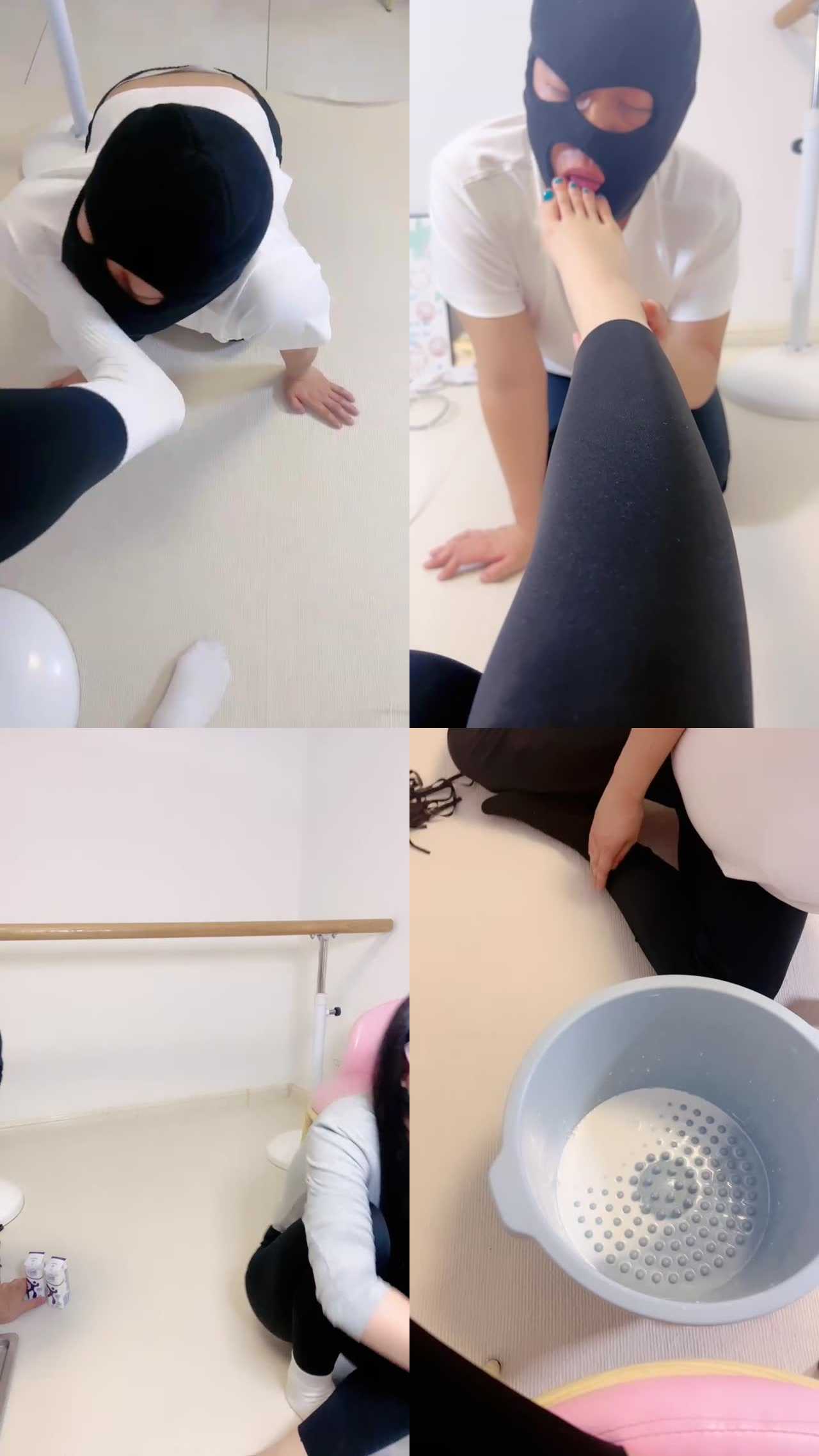【玥鑫】舞蹈生S-原味白袜裸足玩虐/喂洗脚奶