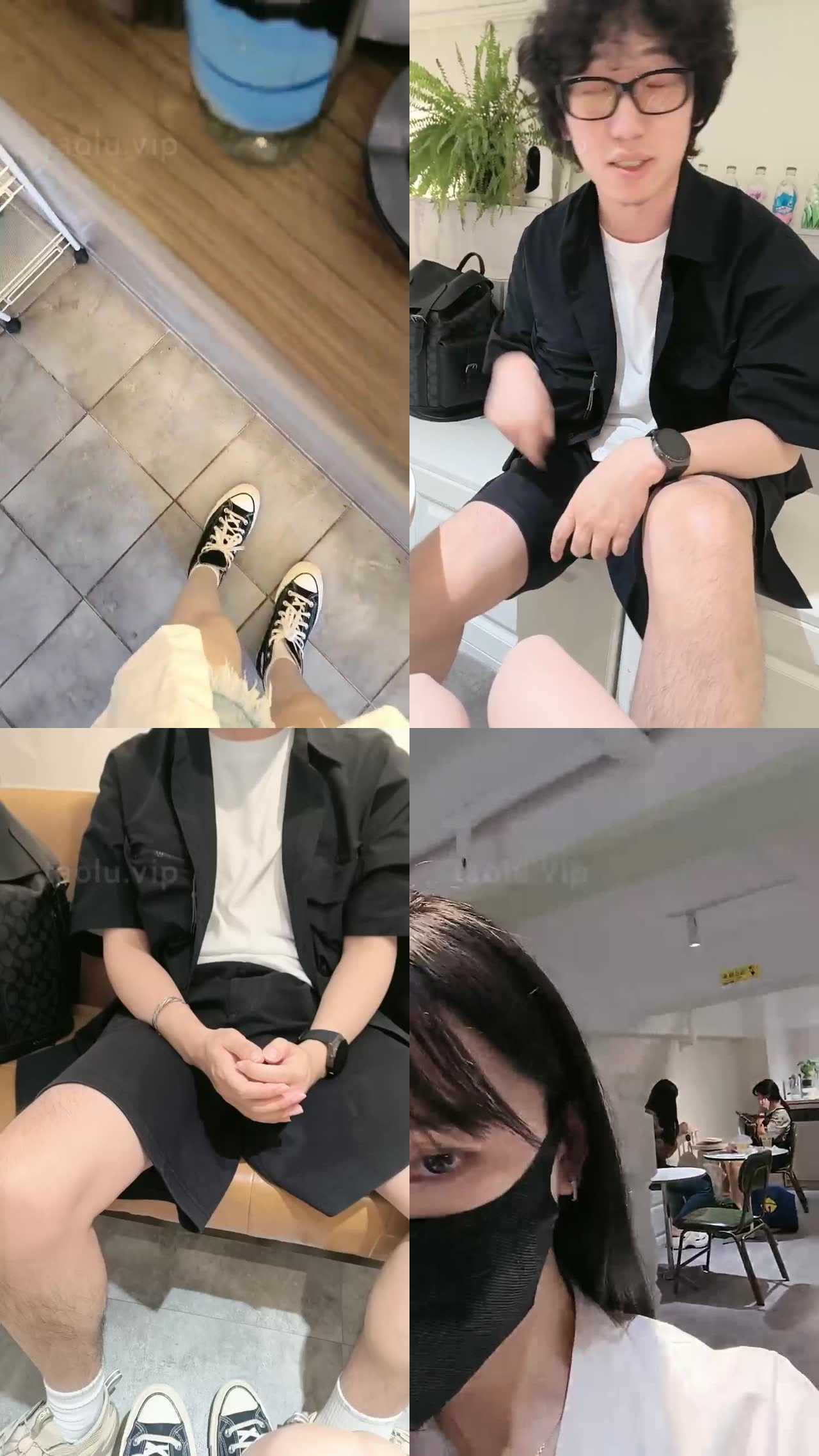 【暴力美学】咖啡厅随机开发素人小哥-踹裆闻鞋/下跪腿绞