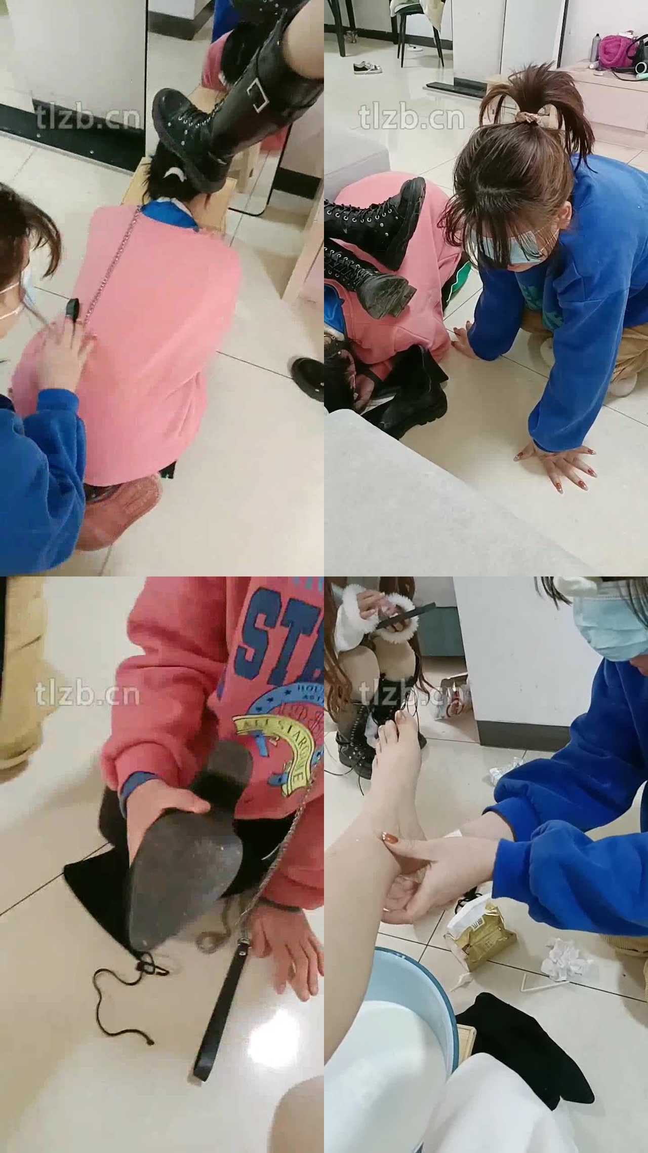 【爱可呀】开发素人考研学姐调双母畜【下】