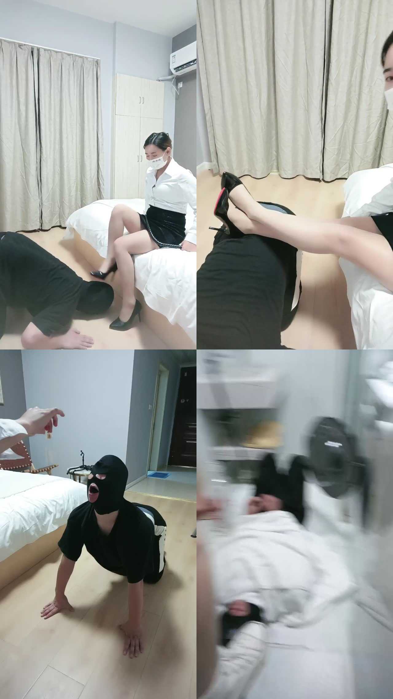 【咪兔】骑马转胯/跪舔高跟肉丝/鞭打/捆绑赏赐圣水