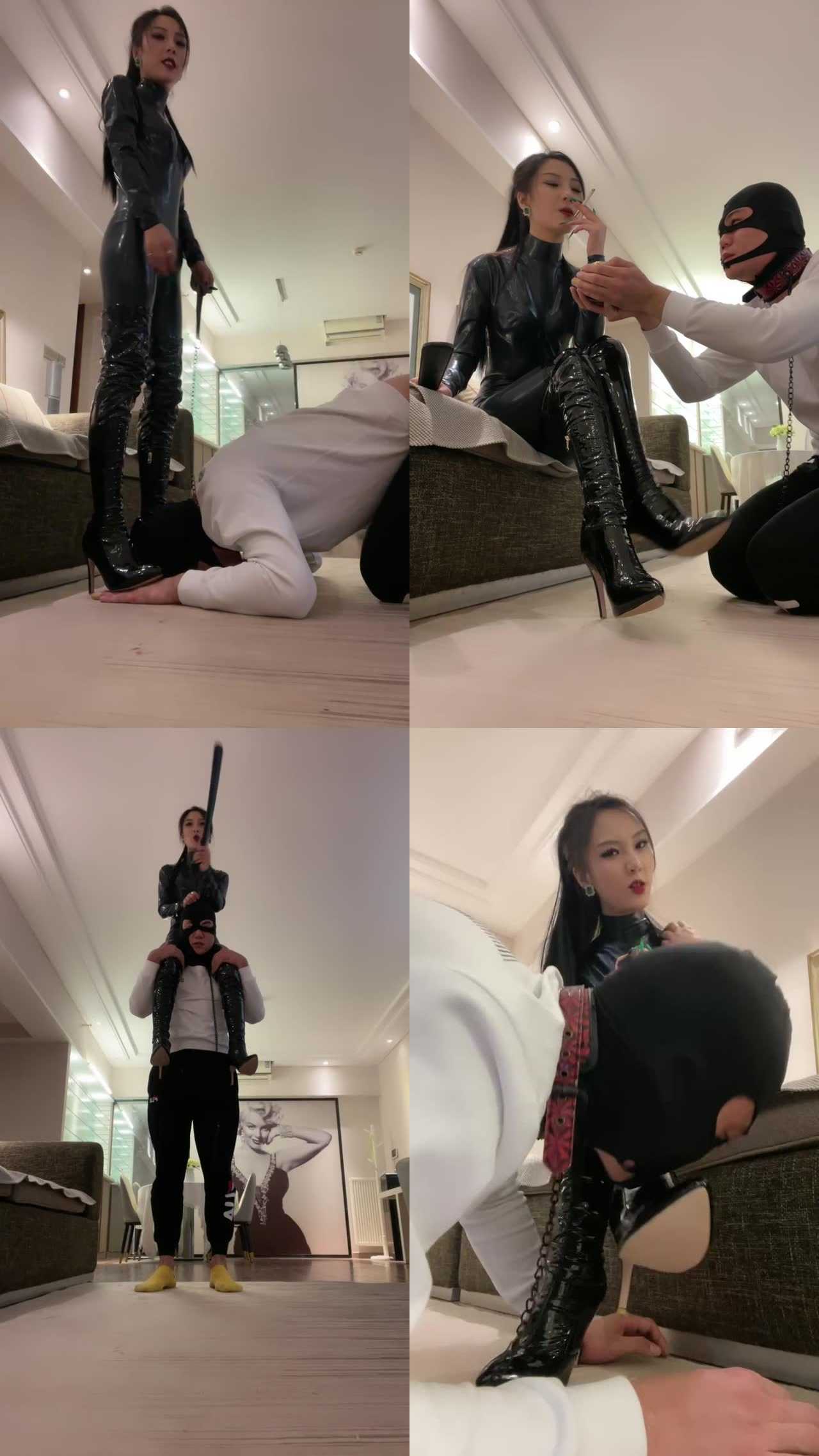 【萱萱】皮衣S威严tj