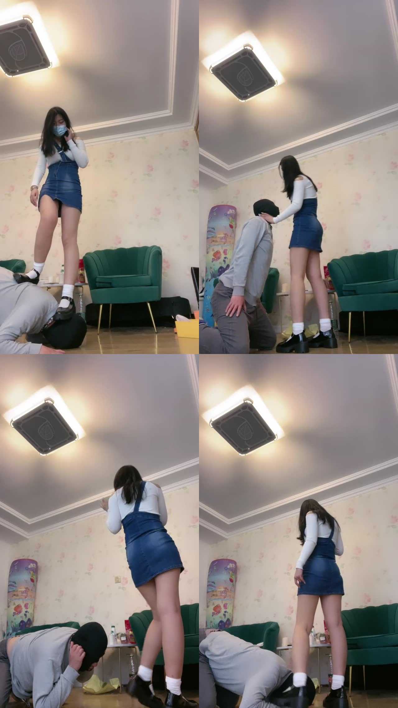 【榕S】御姐风S皮鞋白袜踩踏/气味羞辱/人体烟灰缸