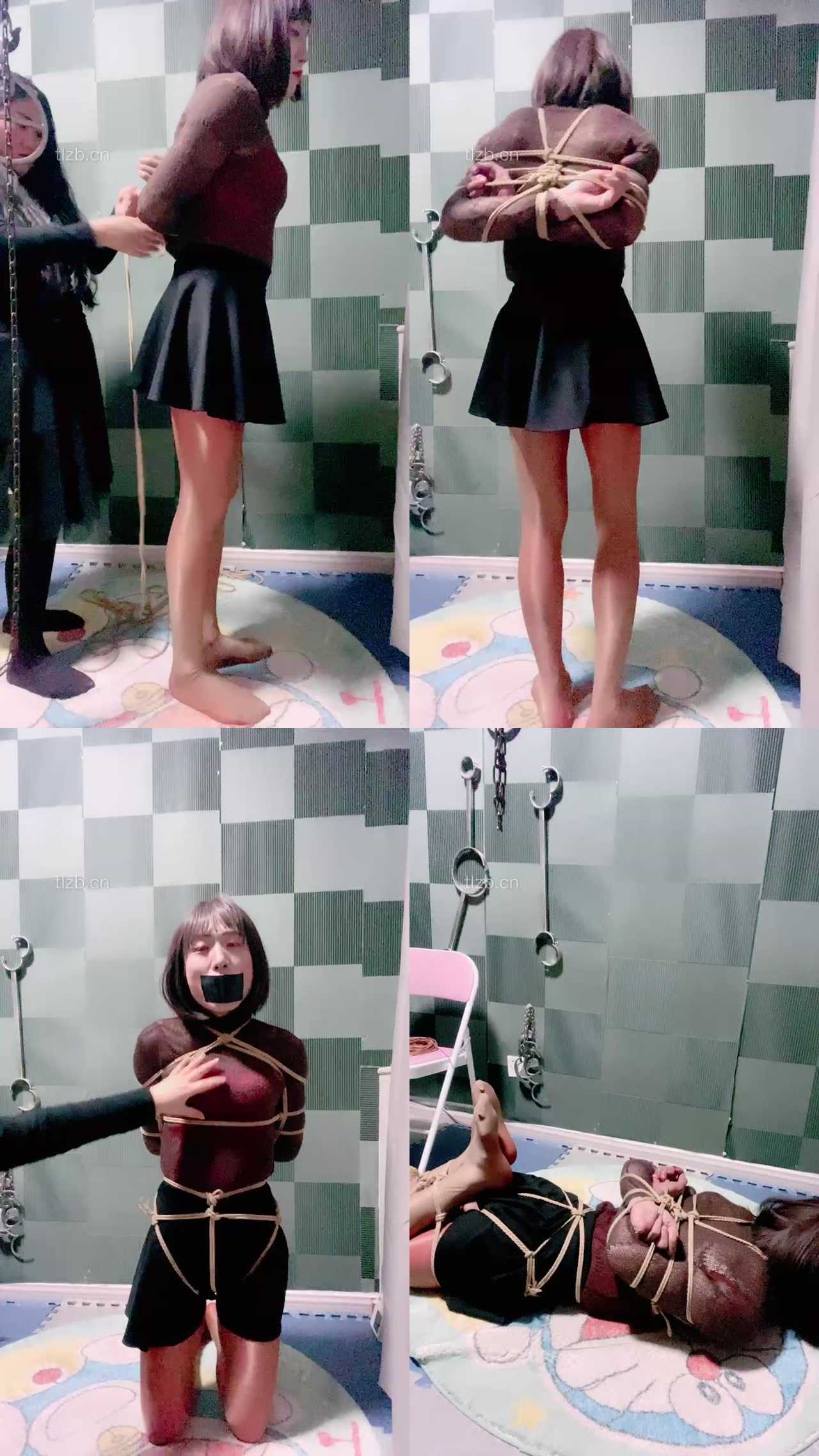 【盈盈】五花大绑封嘴囚禁奴隶