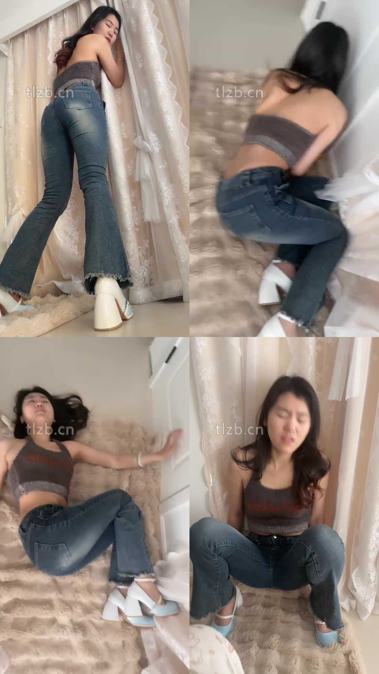 【橘子没熟】女神狗抱着棉袜脚发骚