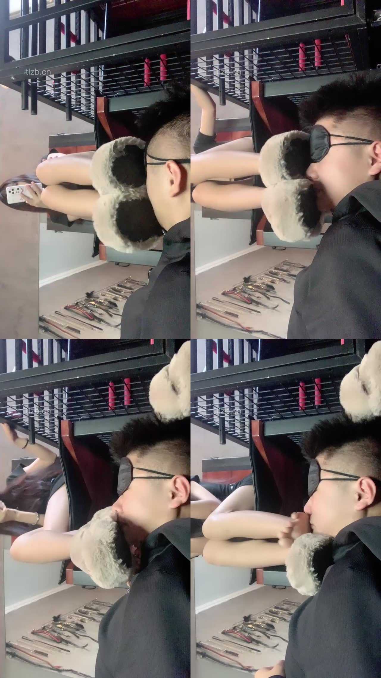 【苏西】脏毛拖鞋蹂躏狗脸