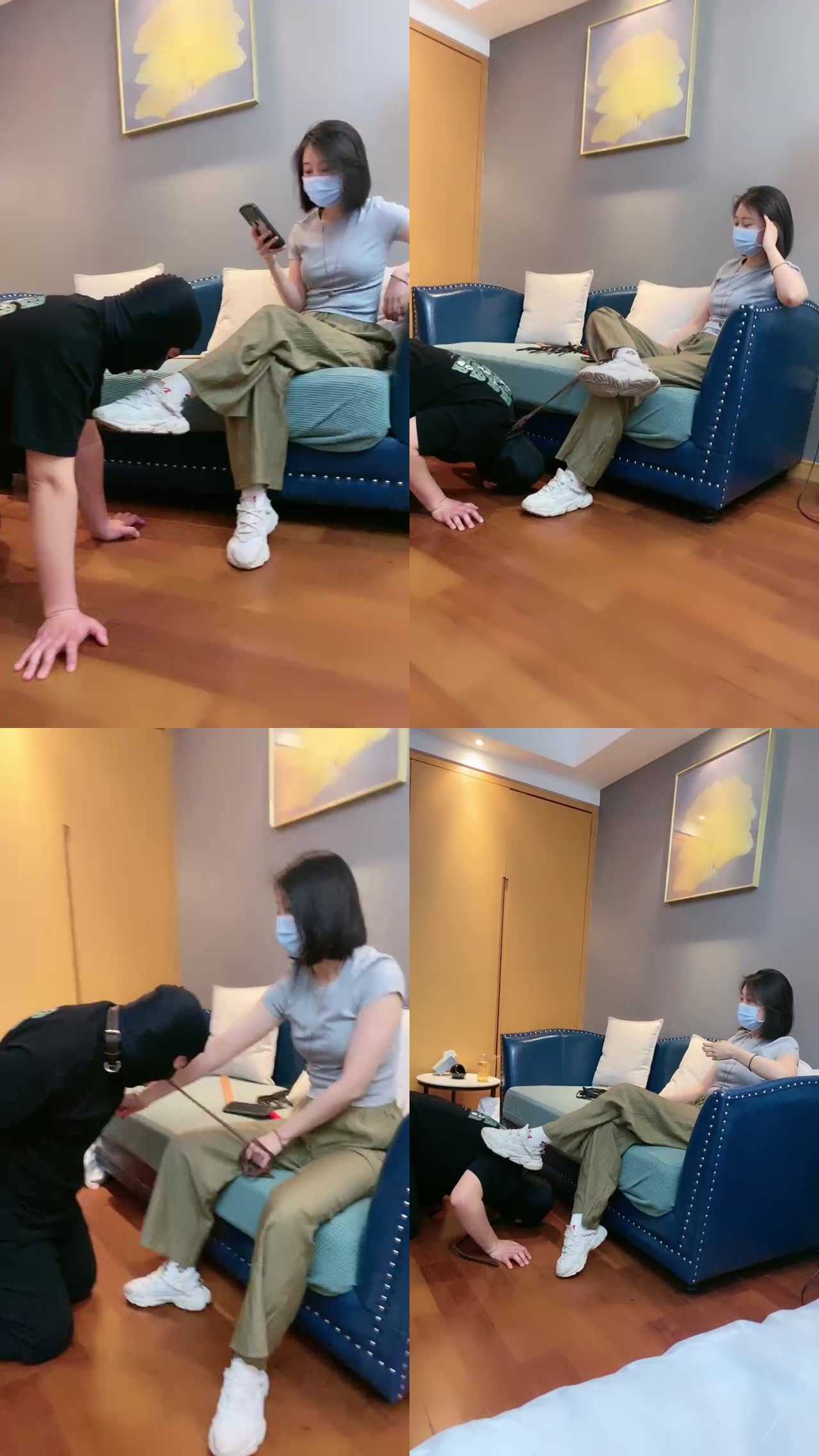 【Q月】健身女主运动鞋棉袜辱狗/sp踩踏/圣水奖励