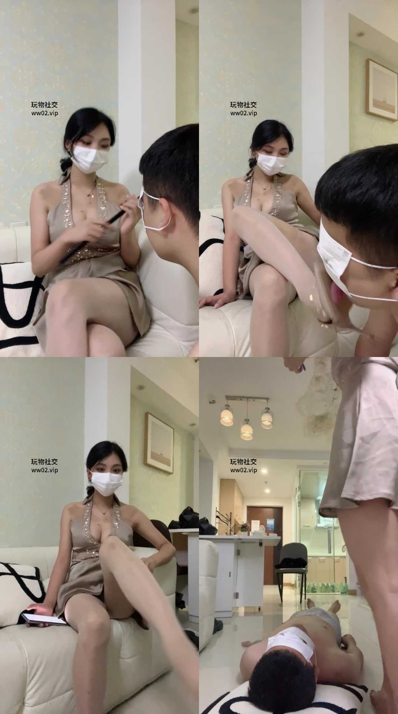 【泡芙】坐脸窒息/掐乳/臭丝袜脚狂舔