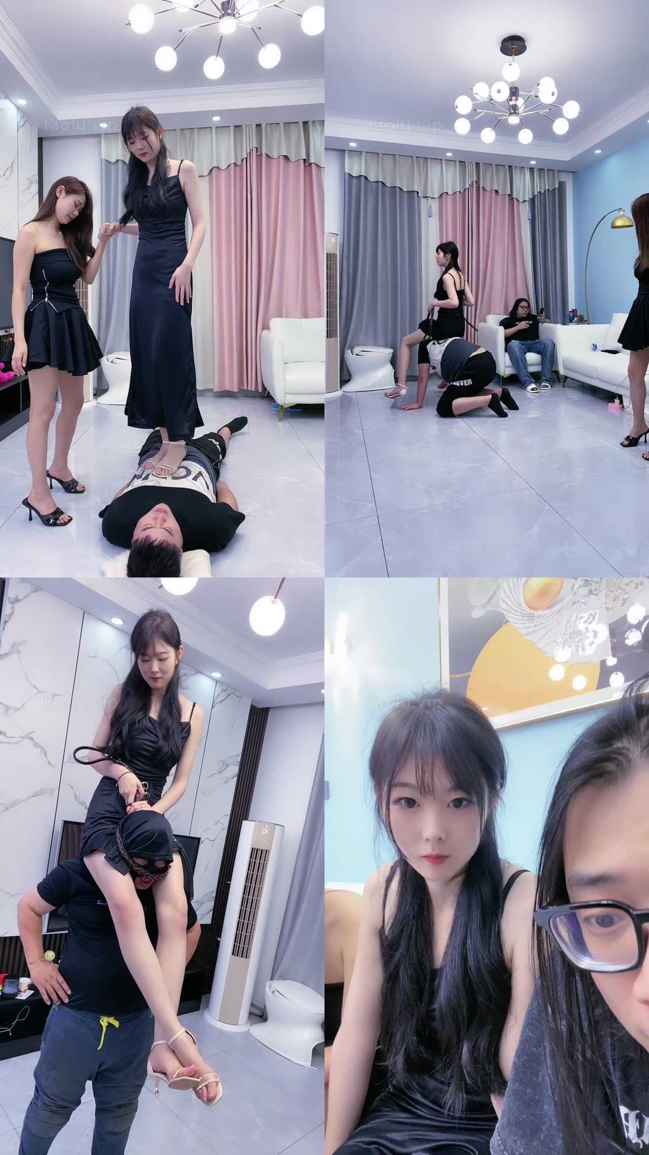 【麋鹿银儿】腿绞/双S高跟全体重踩/骑马爬行