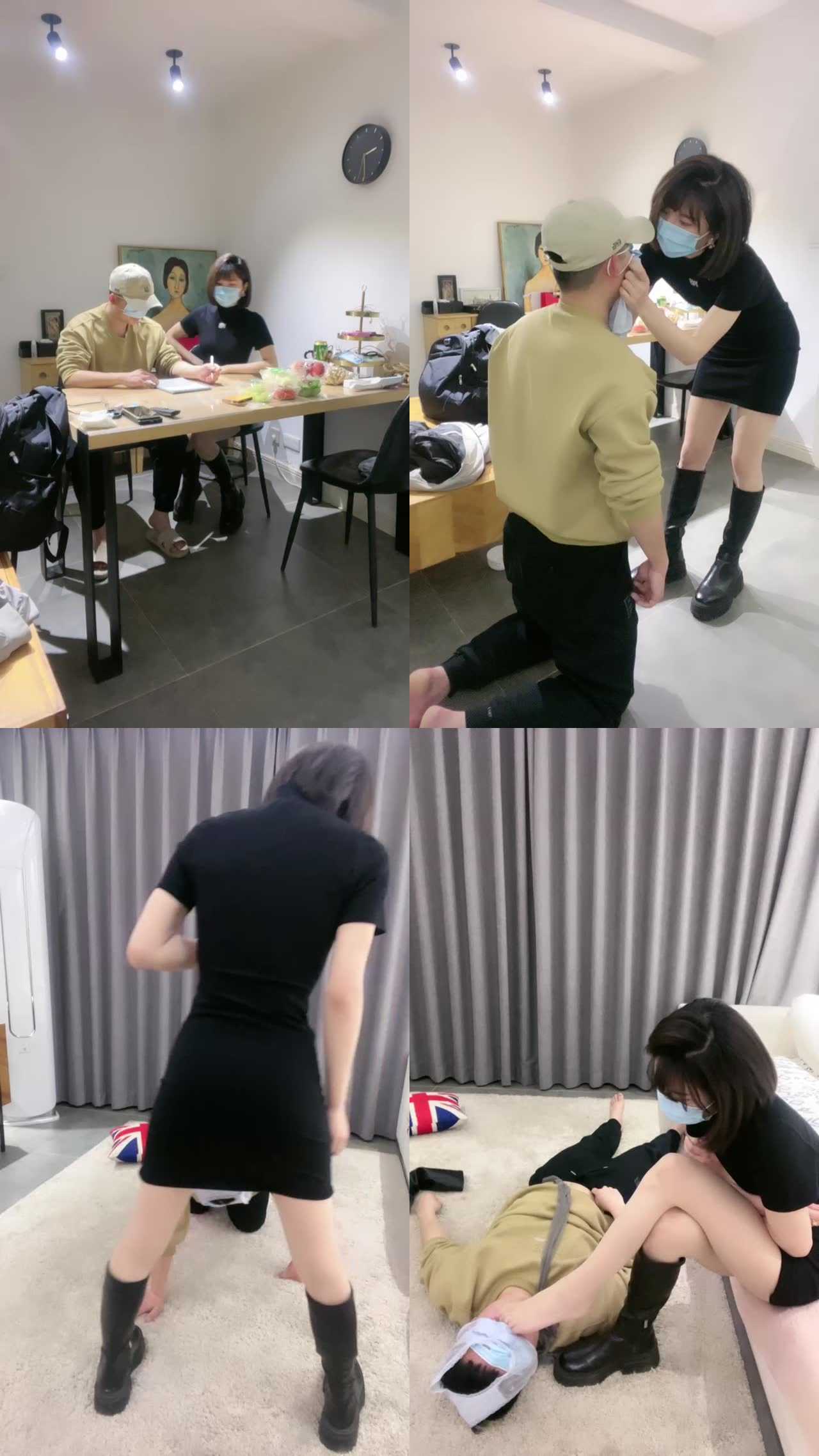 【虫虫】老师家访教育差生/转胯/虐乳/蹂躏脸