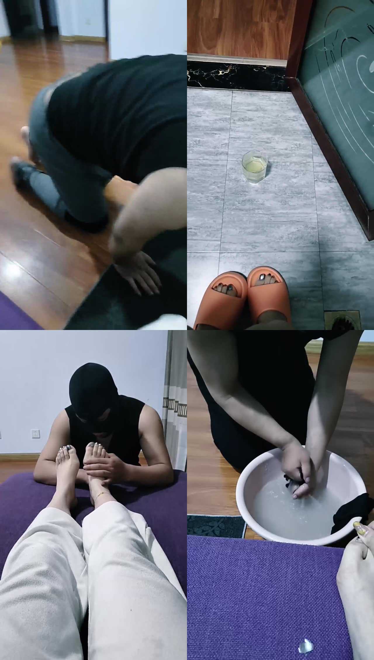 【冷魅夫妻】嘴叼多双原味袜/品尝裸足/圣水赏赐