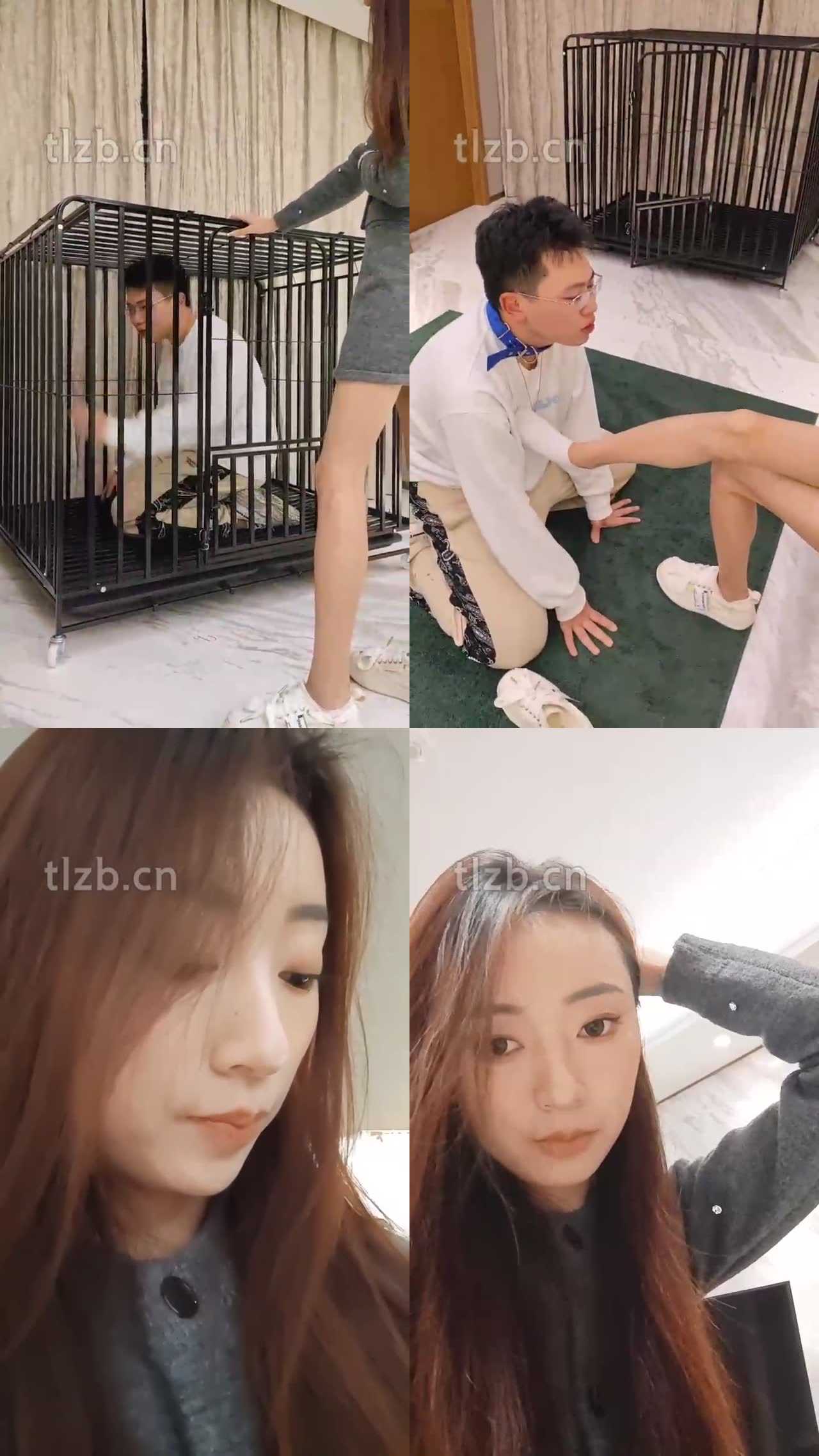 【森田熙子】狗笼圈养同事-踩狗爪/骑马/吃短袜/虐乳