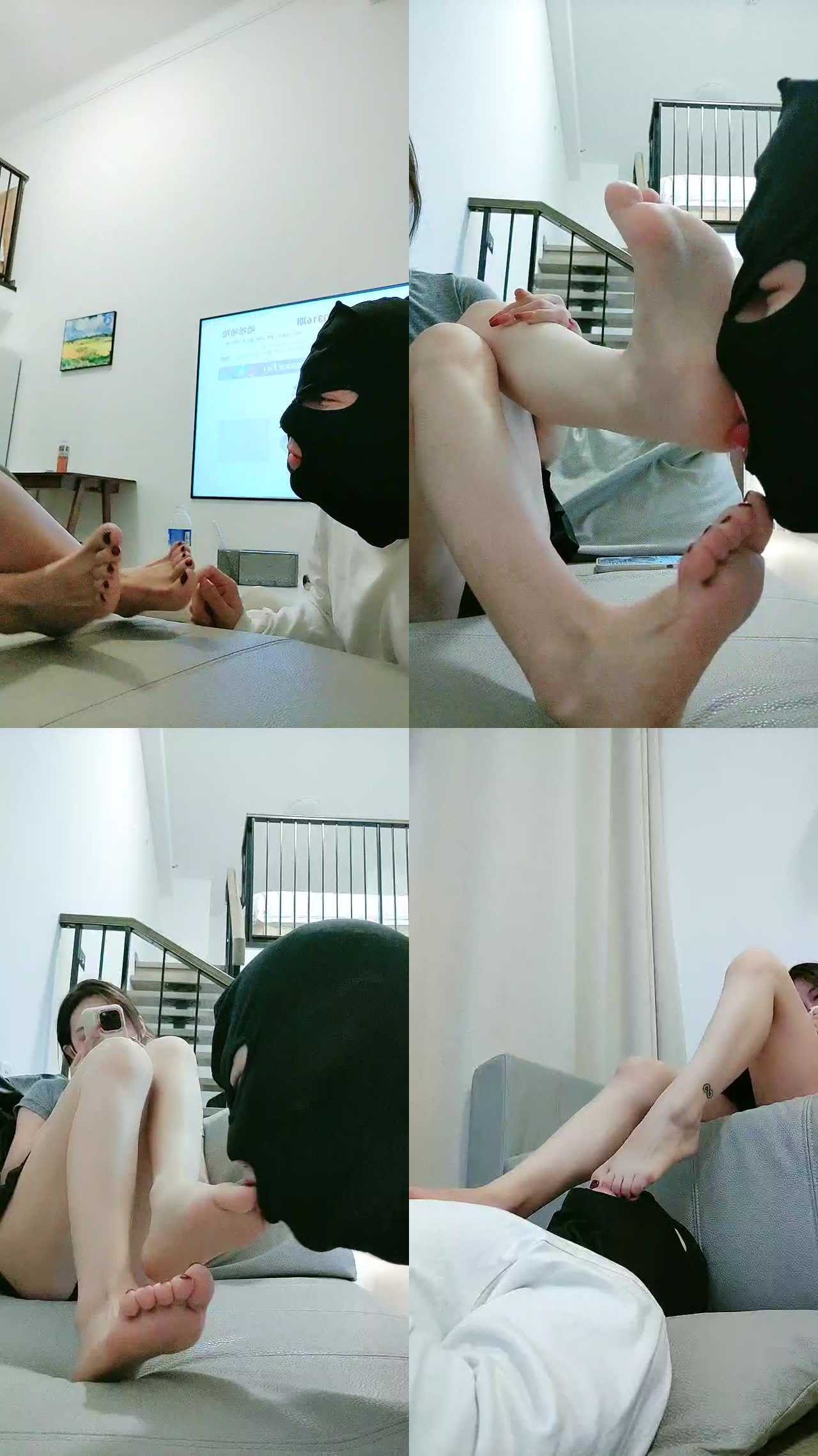 【喵酱紫】沉浸式裸足恋足狂舔