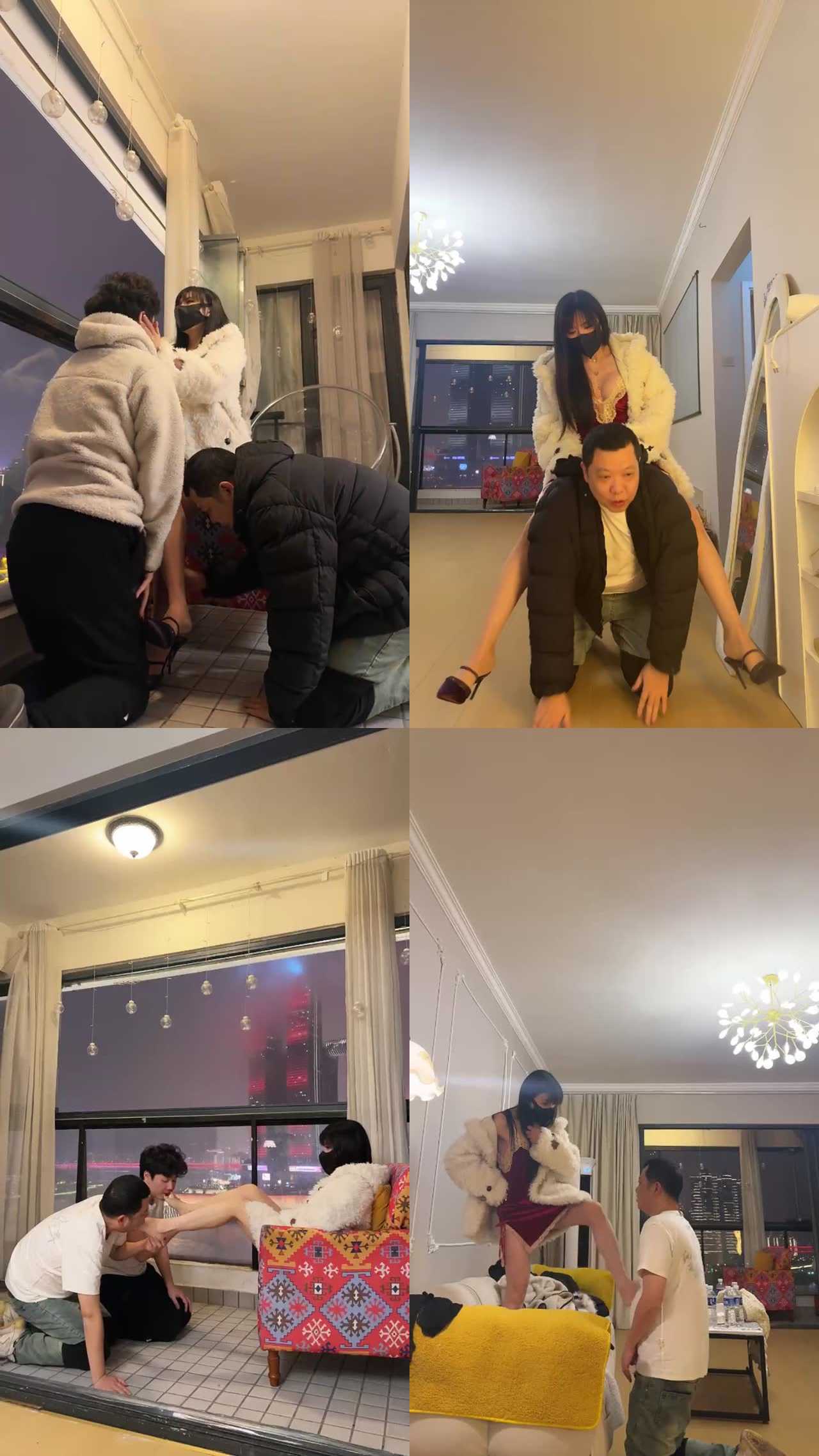 【伊晨s】一边看无人机一边玩狗