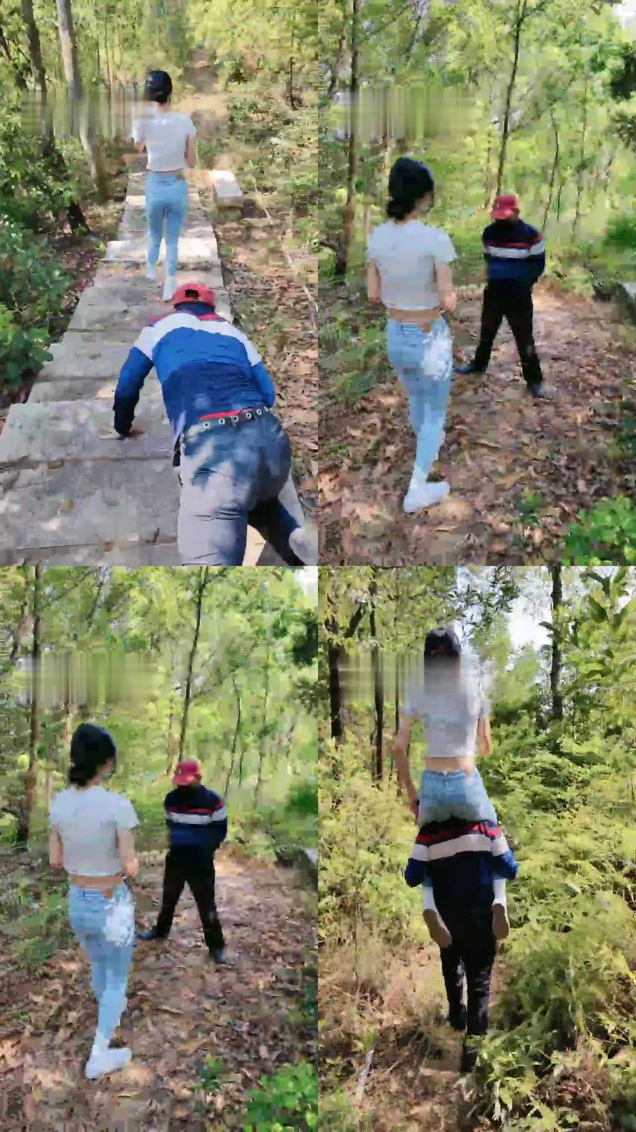【暴力美学】午后上山遛狗/踢踹/骑狗脖子下山