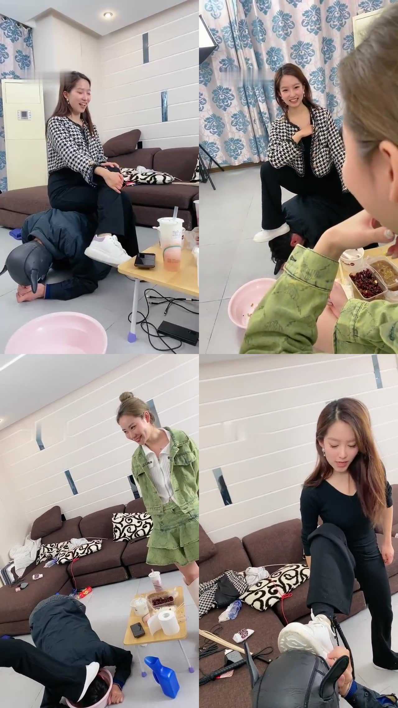 【二宝】压迫坐家具奴/狗盆里咀嚼圣水