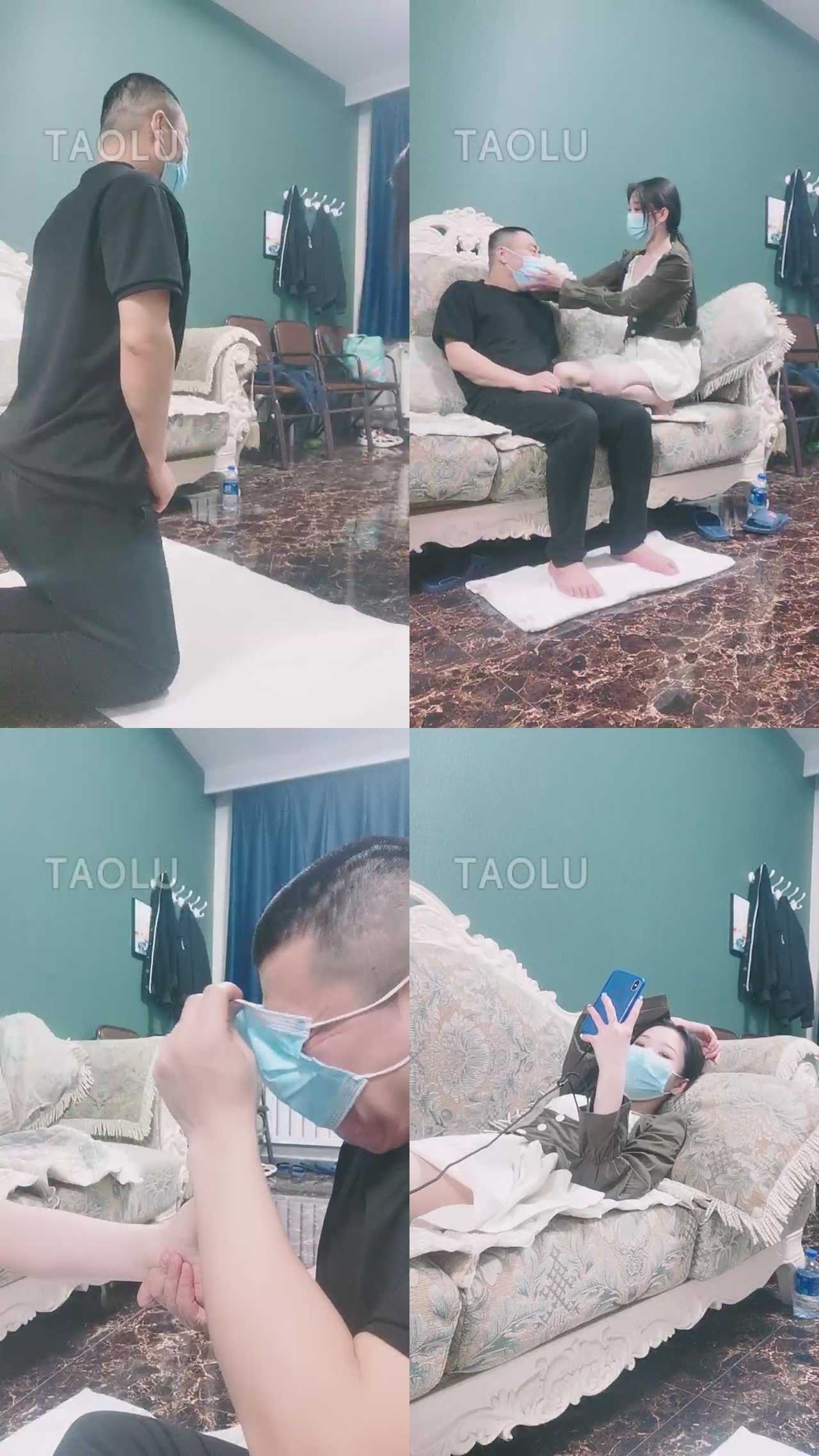 【77s】双女主暴踹狗/舔脚按摩