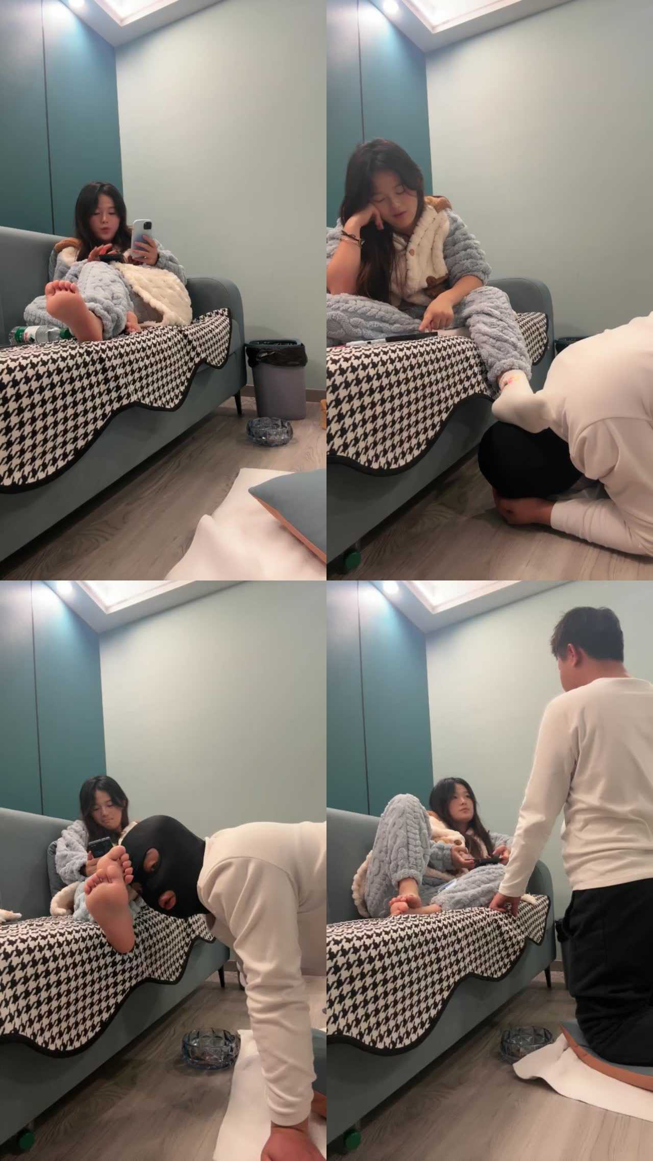 【子熙大人】跪舔原味白袜脚玉足