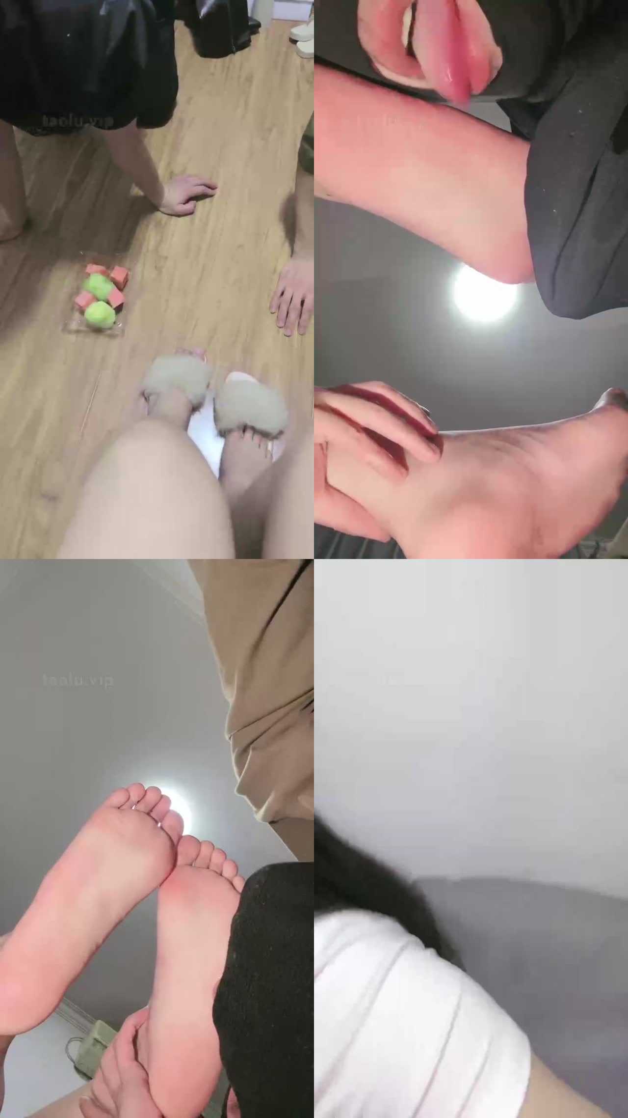 【糯米姐姐】脚踩水果喂食/恋足舔