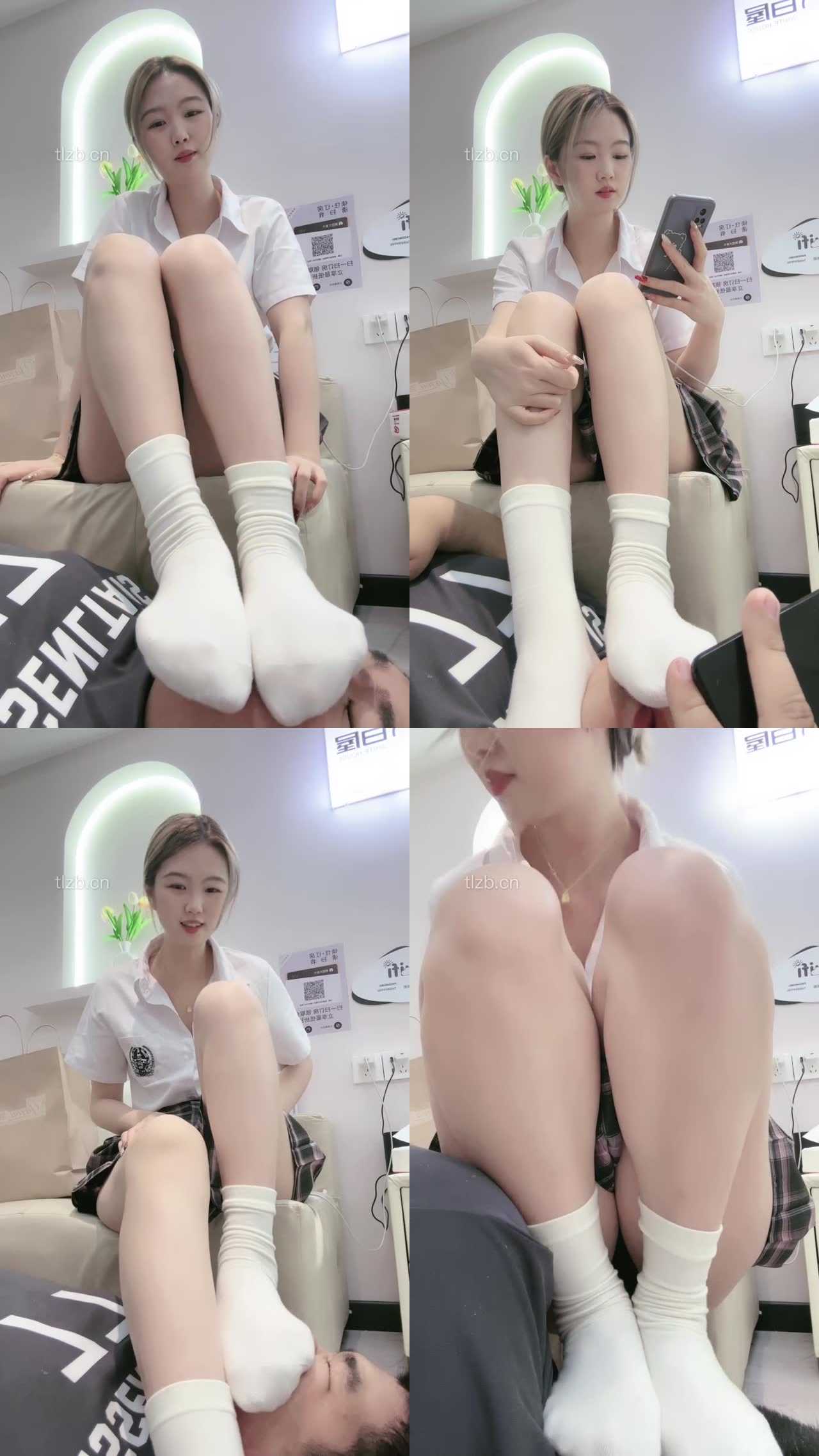 【时颜】白袜脚捂脸窒息/坐脸