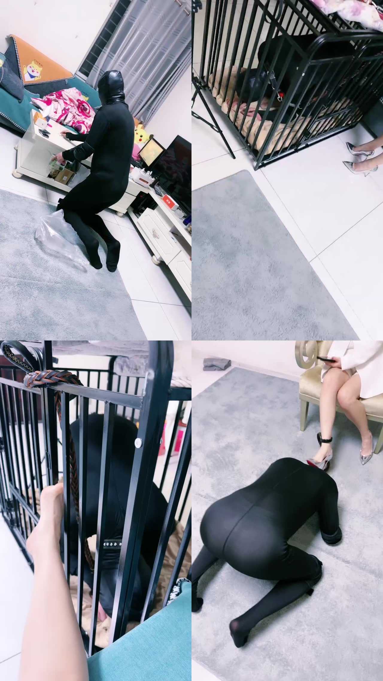 【蜜糖情侣】狗笼囚禁/家奴犬化训练