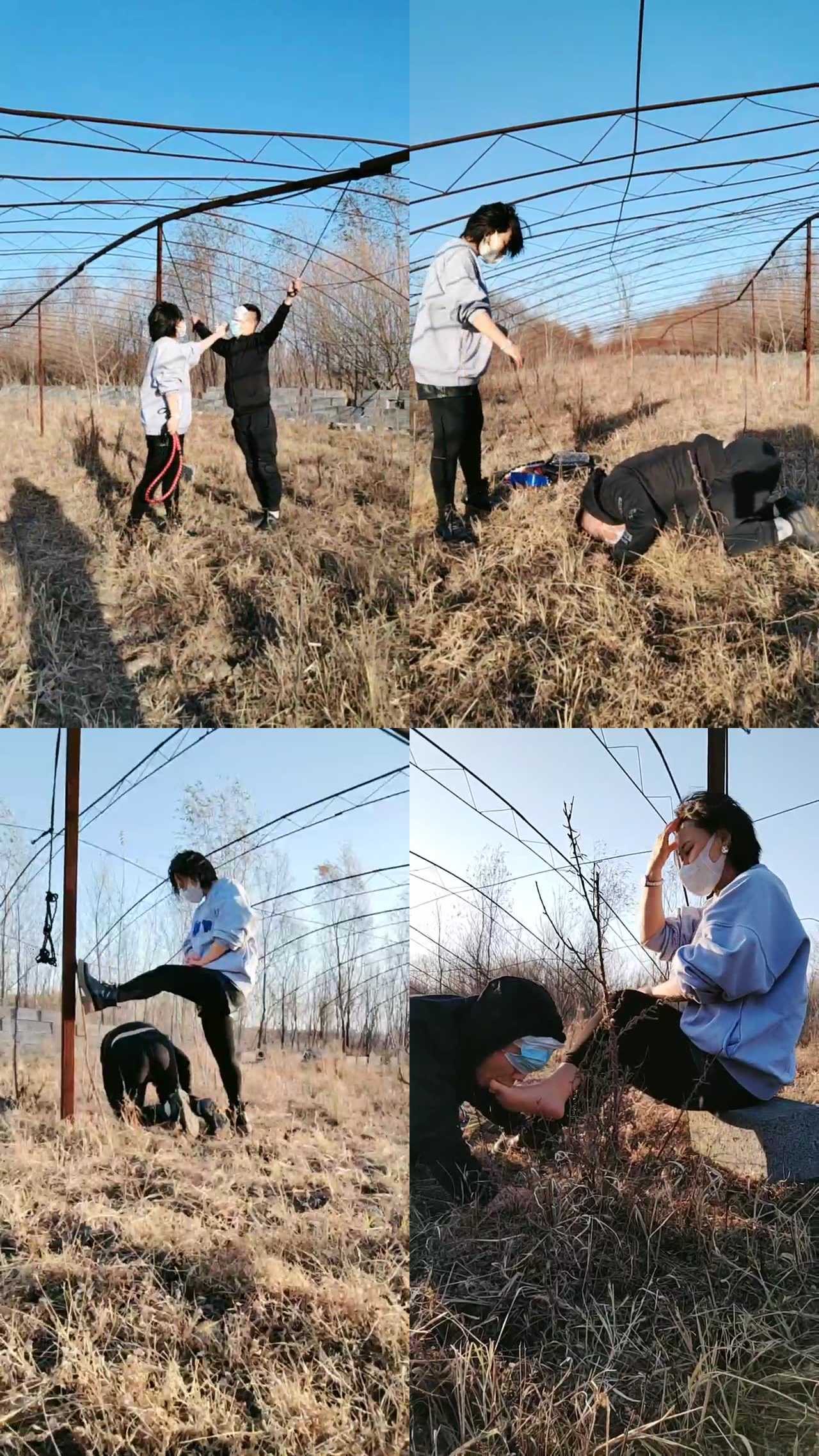 【长春小太阳】户外虐打采花大盗