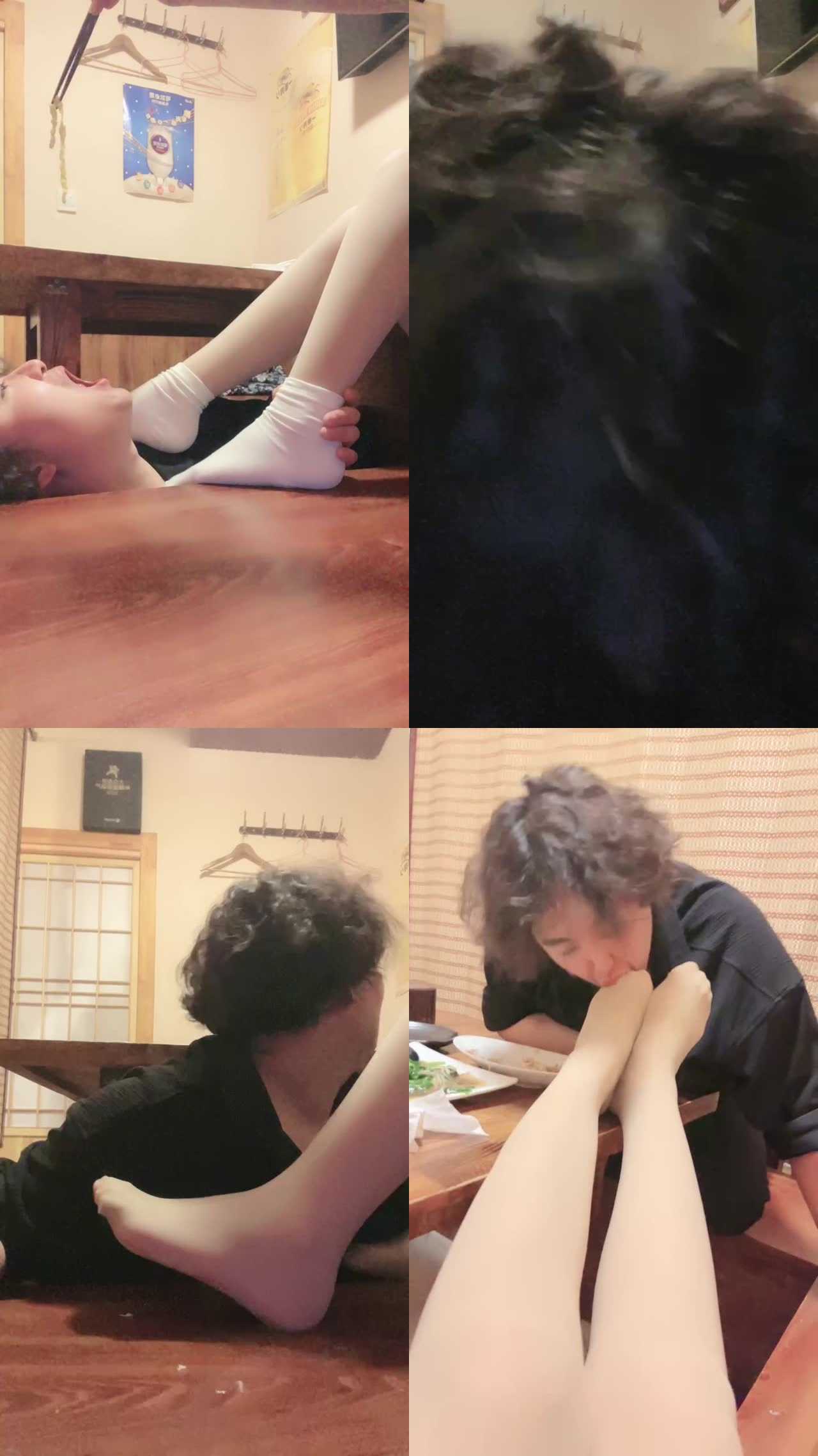 【时颜】日式餐厅-白袜原味jio气味辱