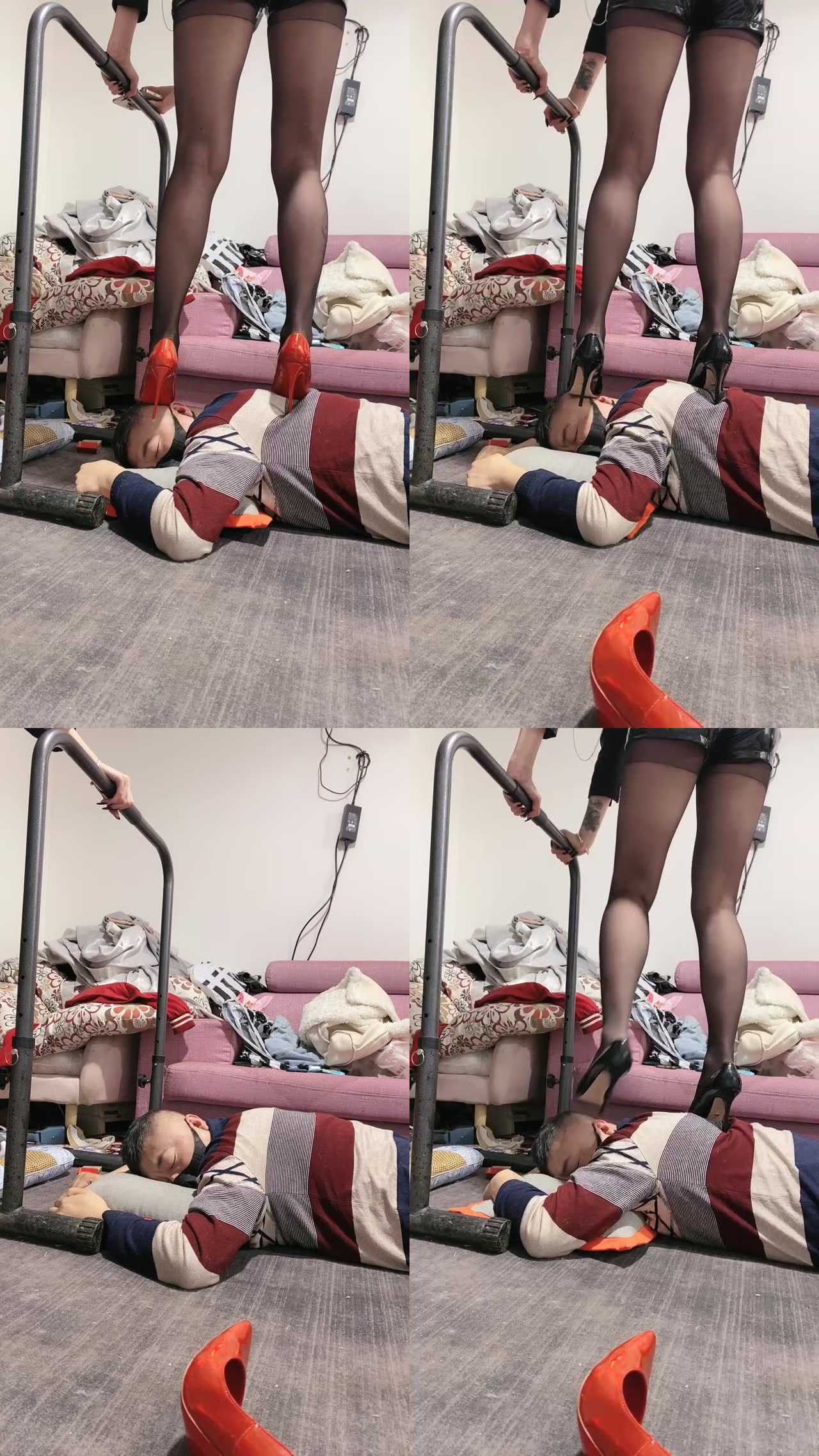 【冰诺】多双高跟黑丝美腿狂踩