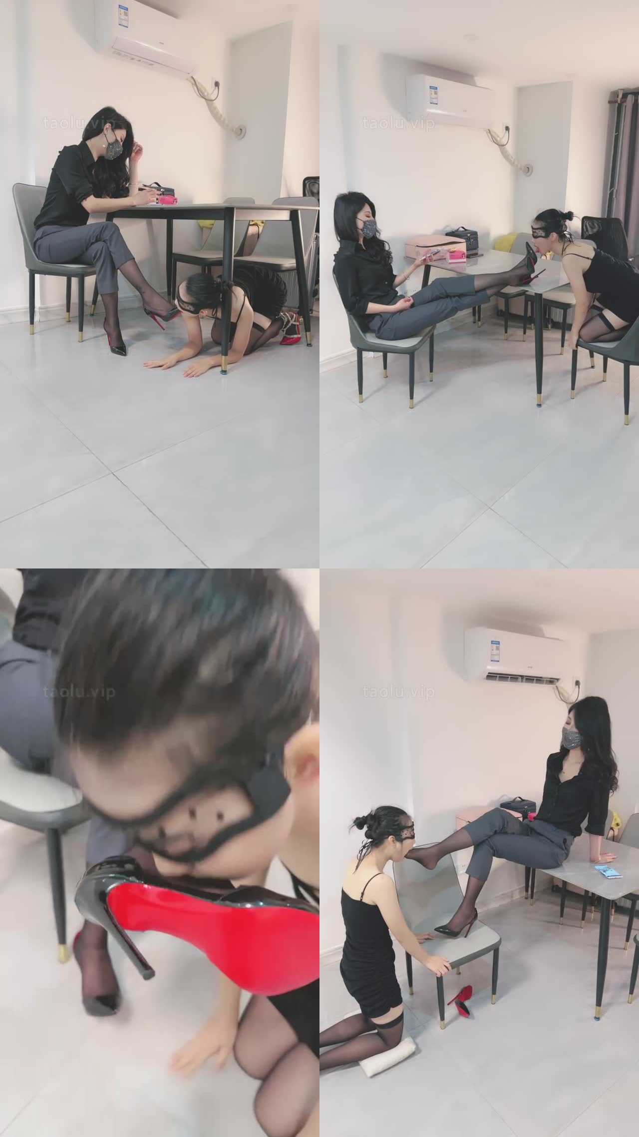 【爱神】女大学生犯贱-ol无底线羞辱/吃浓痰/踢踹